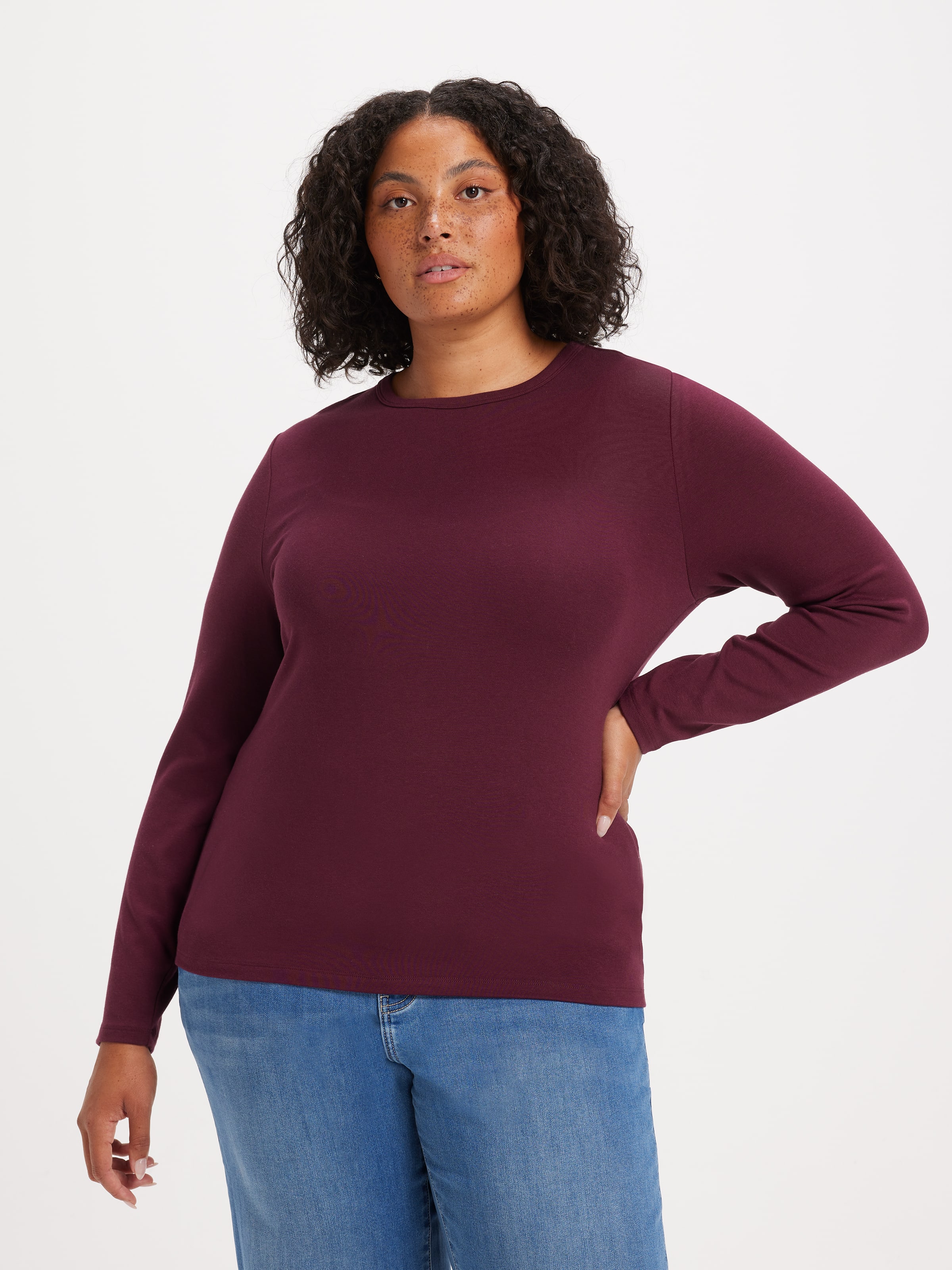 Curve Super Soft Modal Blend Long Sleeve Top