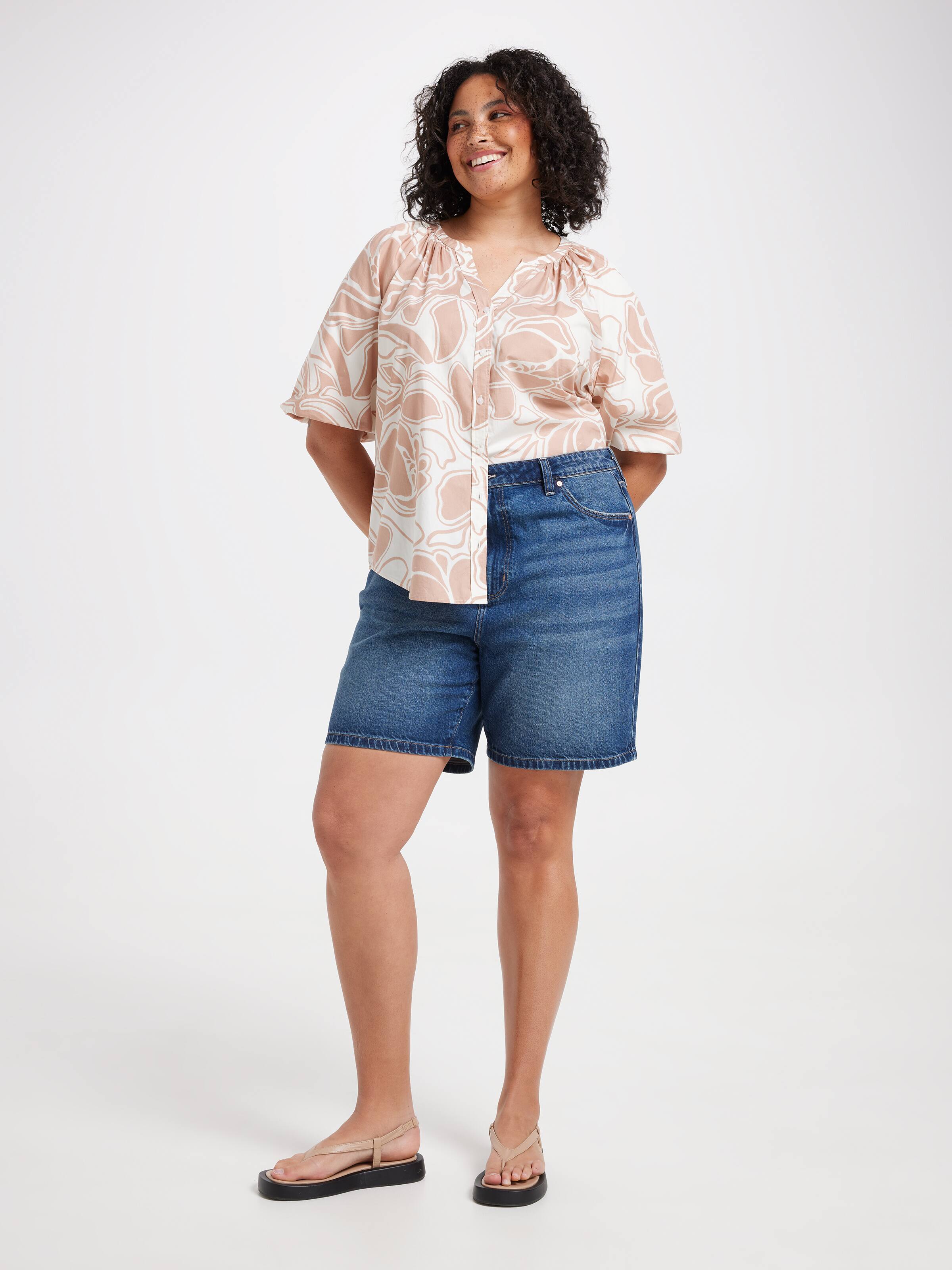 Curve Aliyah Bubble Sleeve Shirt