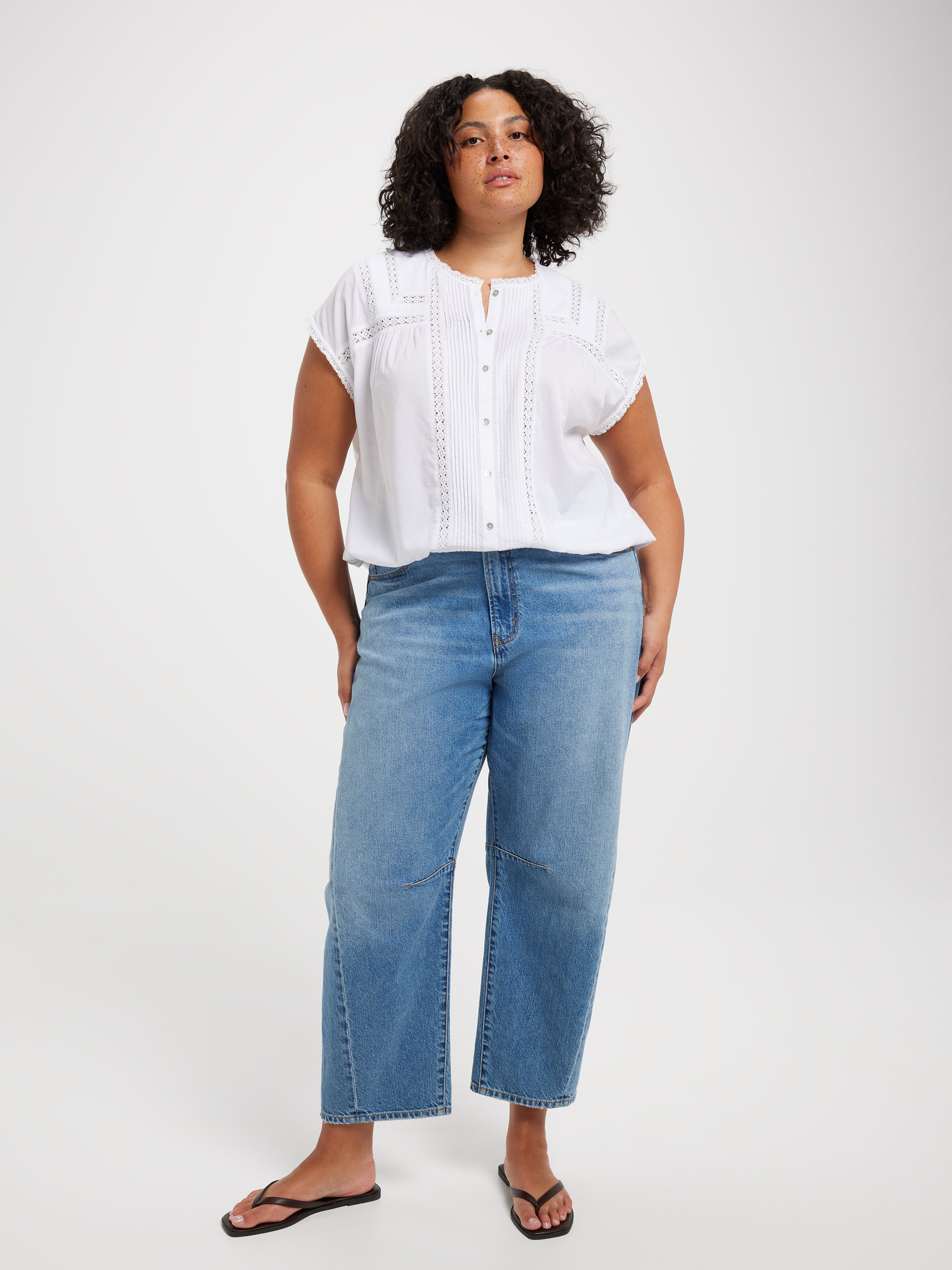 Curve Suki Lace Insert Bubblehem Top