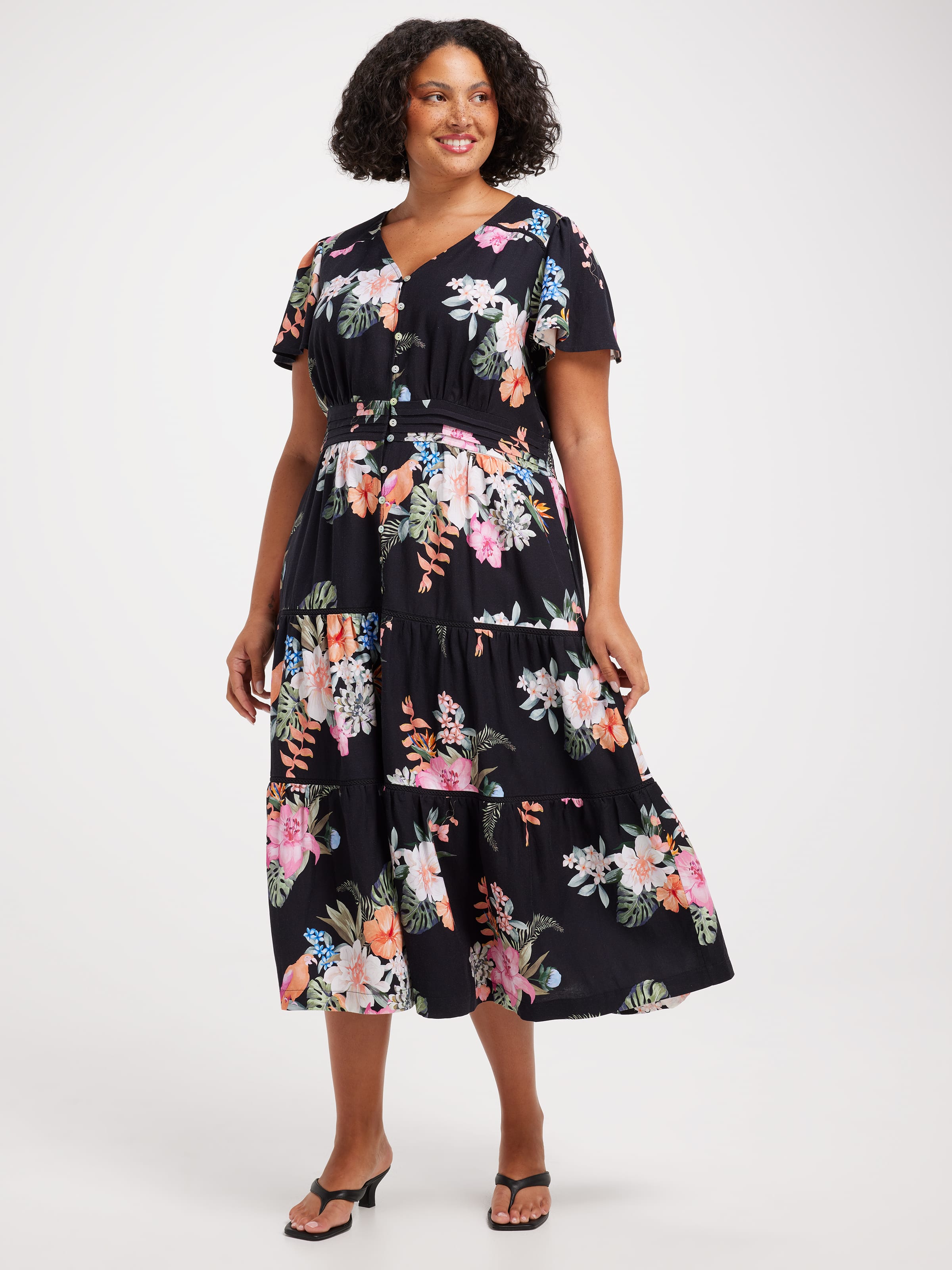 Curve Ayla Midi Dress - Just Jeans Online