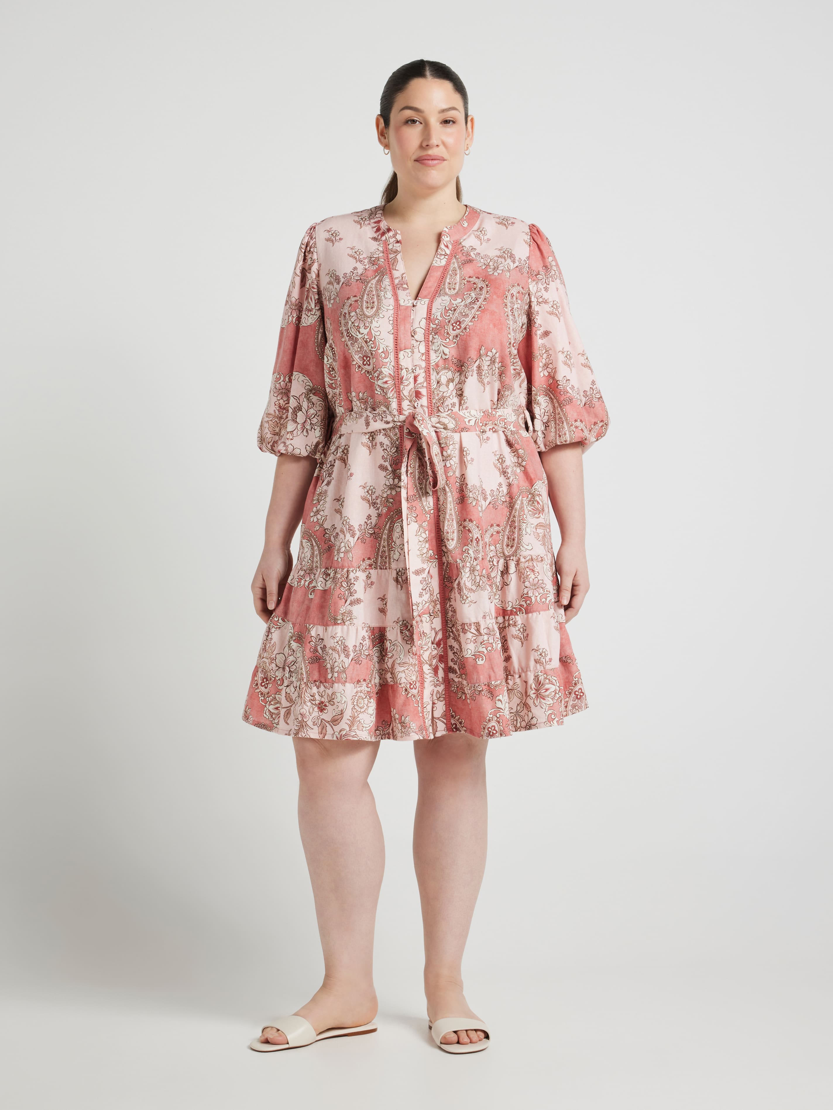 Curve Nova Tiered Mini Dress