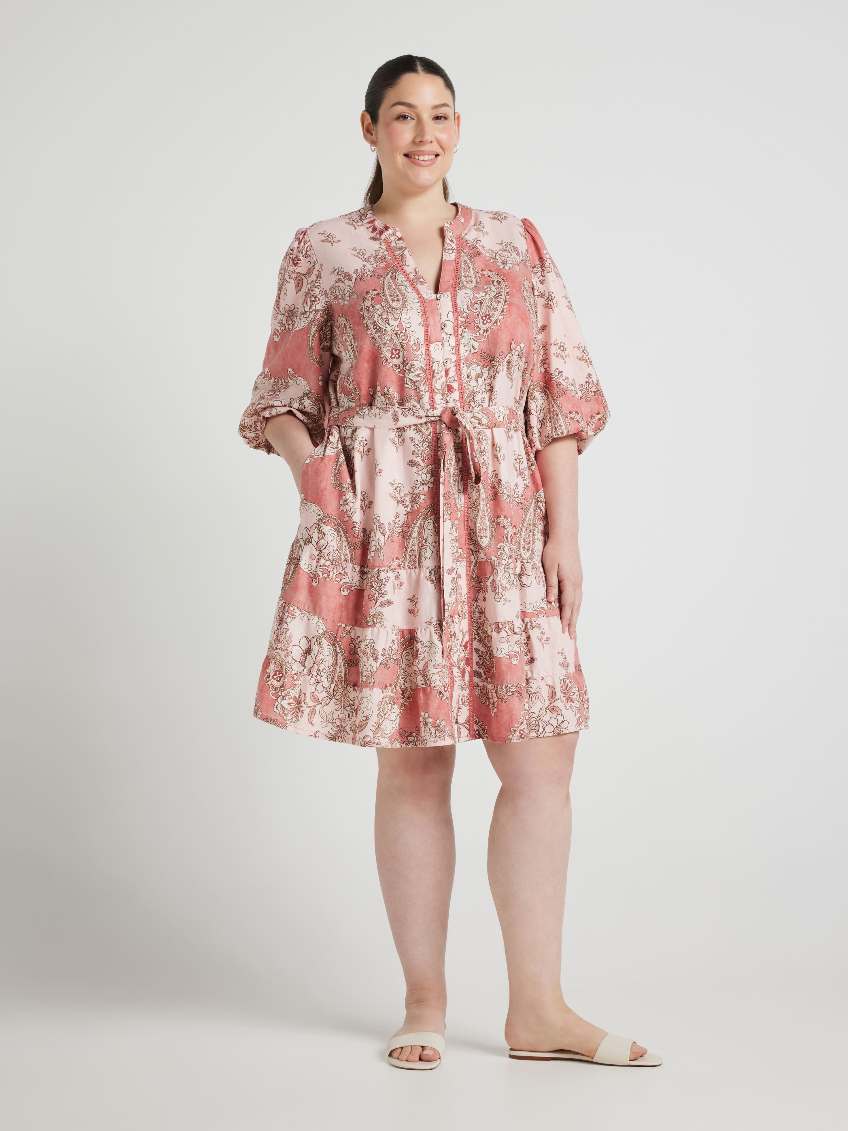 Curve Nova Tiered Mini Dress