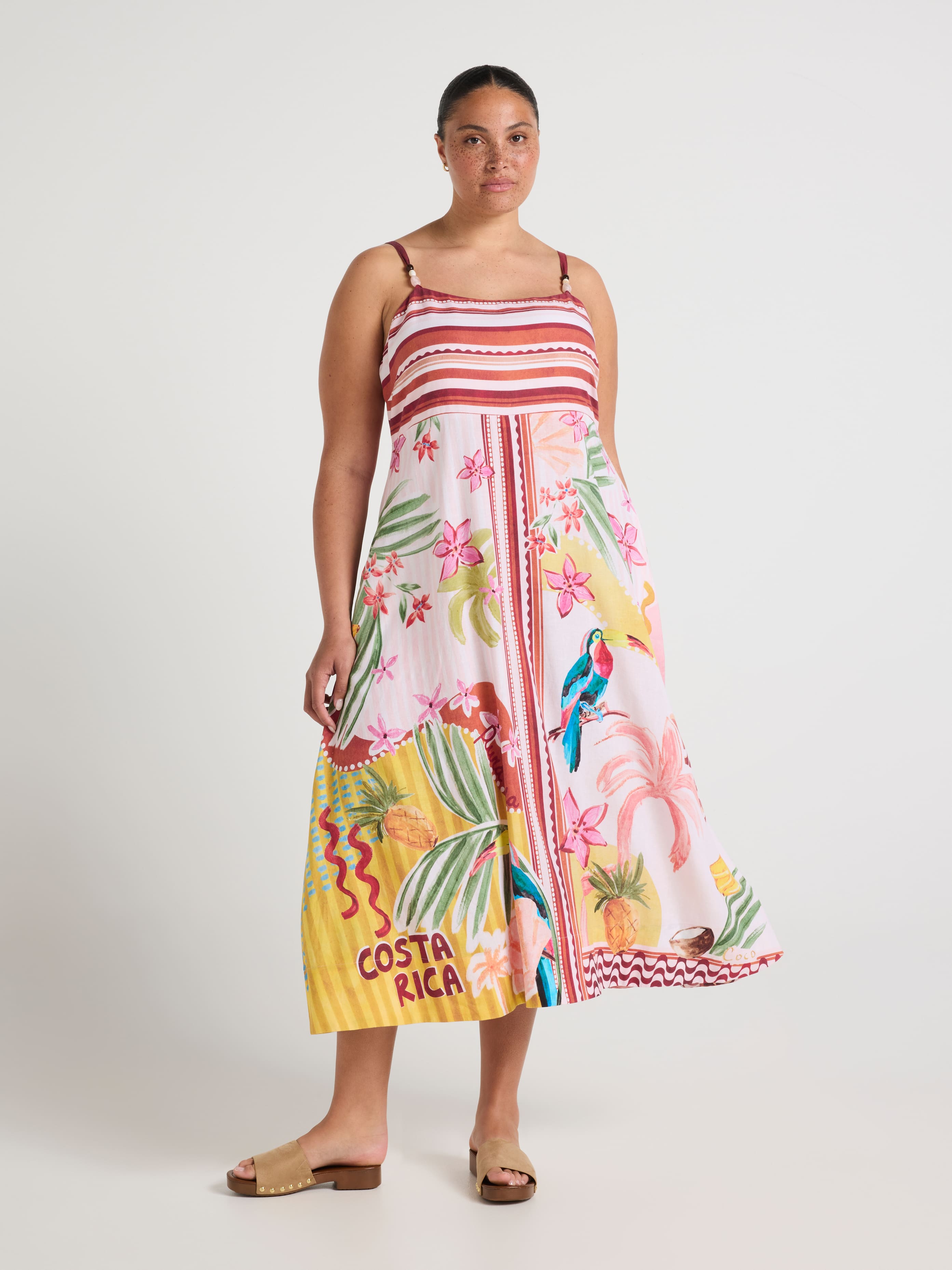 Curve Raquel Strappy Maxi Dress