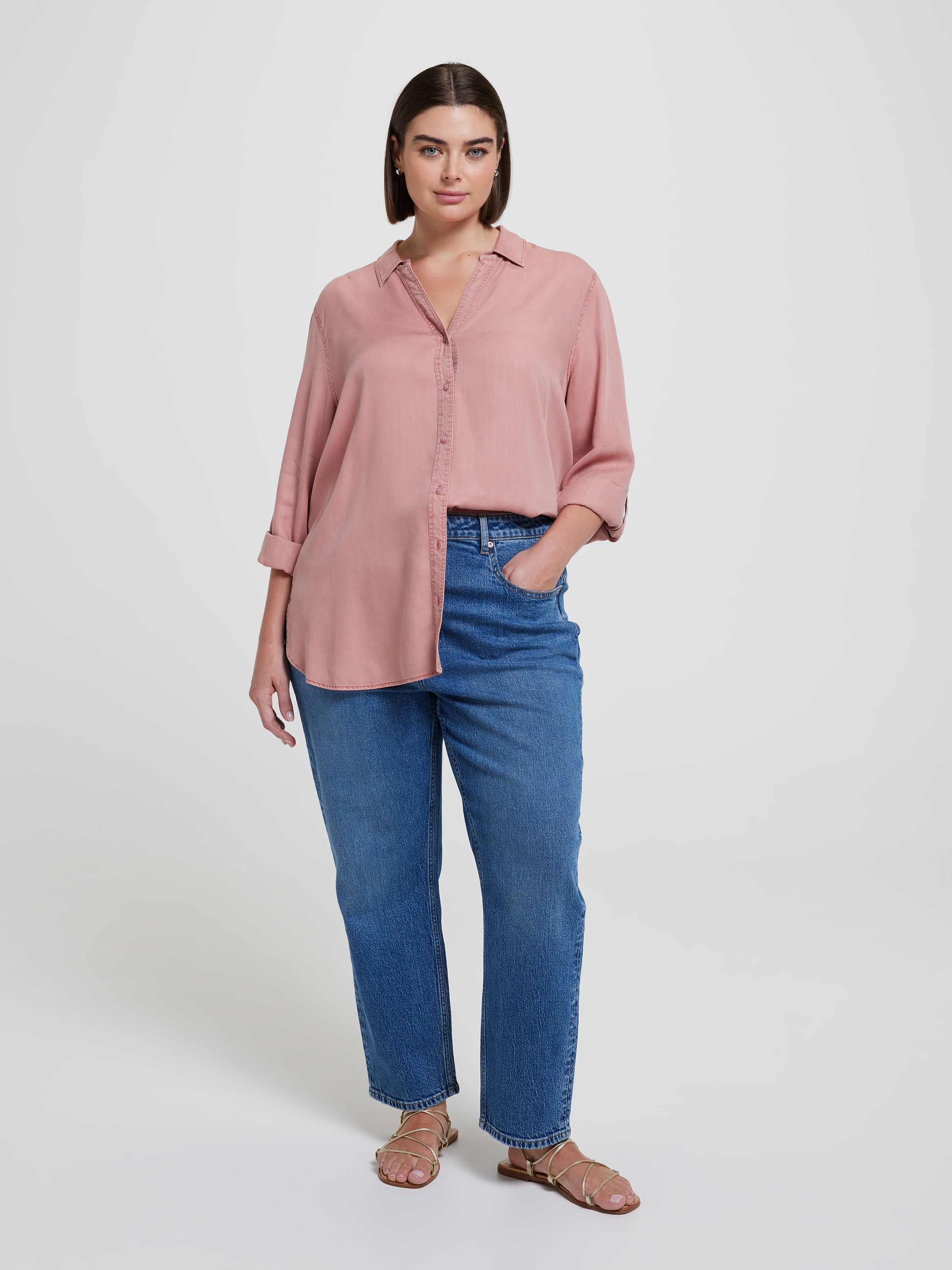 Curve Lacey Lyocell Shirt