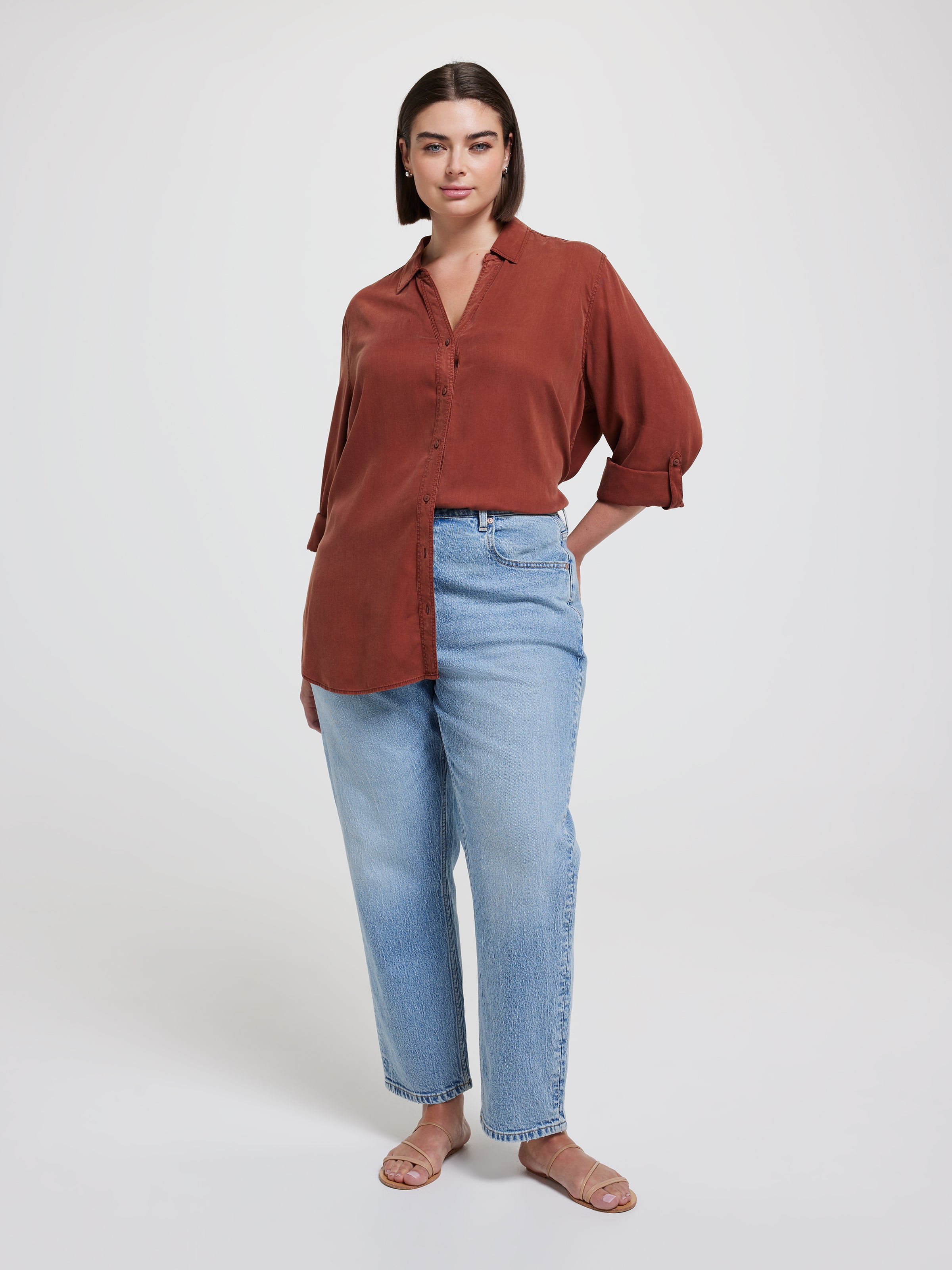 Curve Lacey Lyocell Shirt