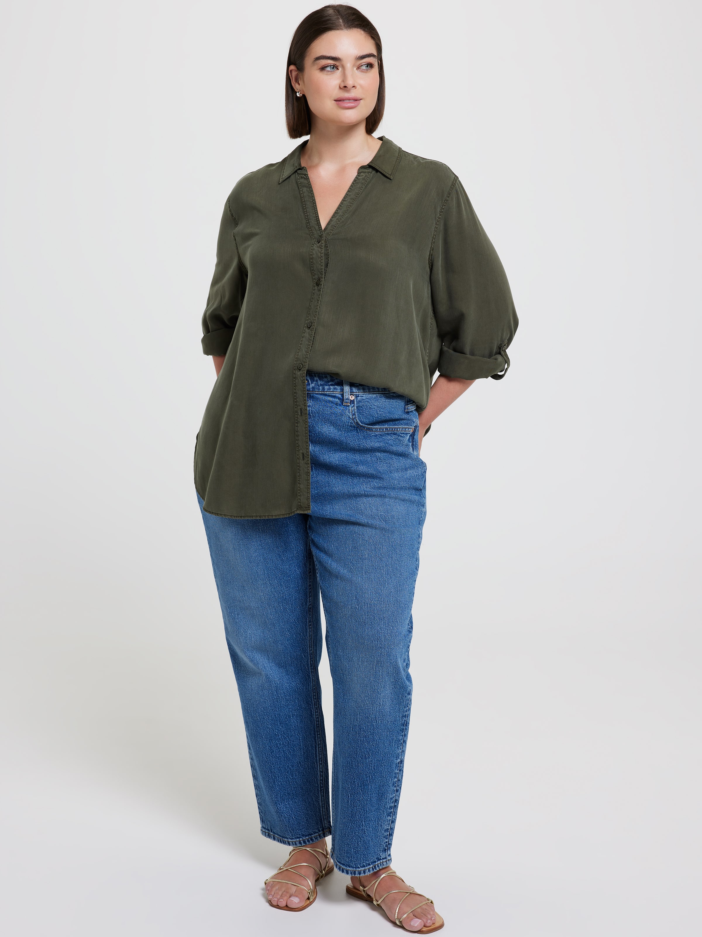 Curve Lacey Lyocell Shirt