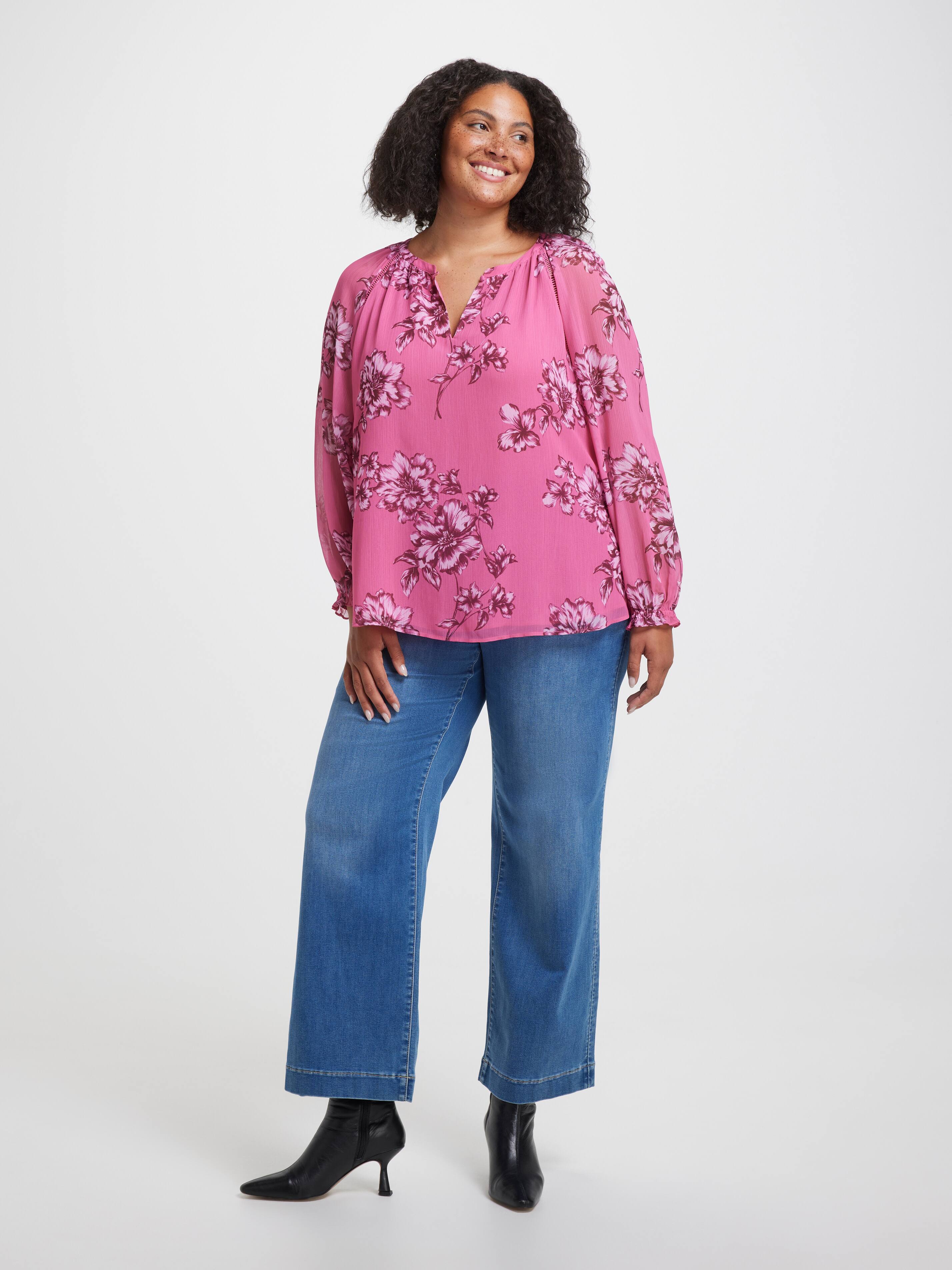 Curve Violet Soft Volume Blouse