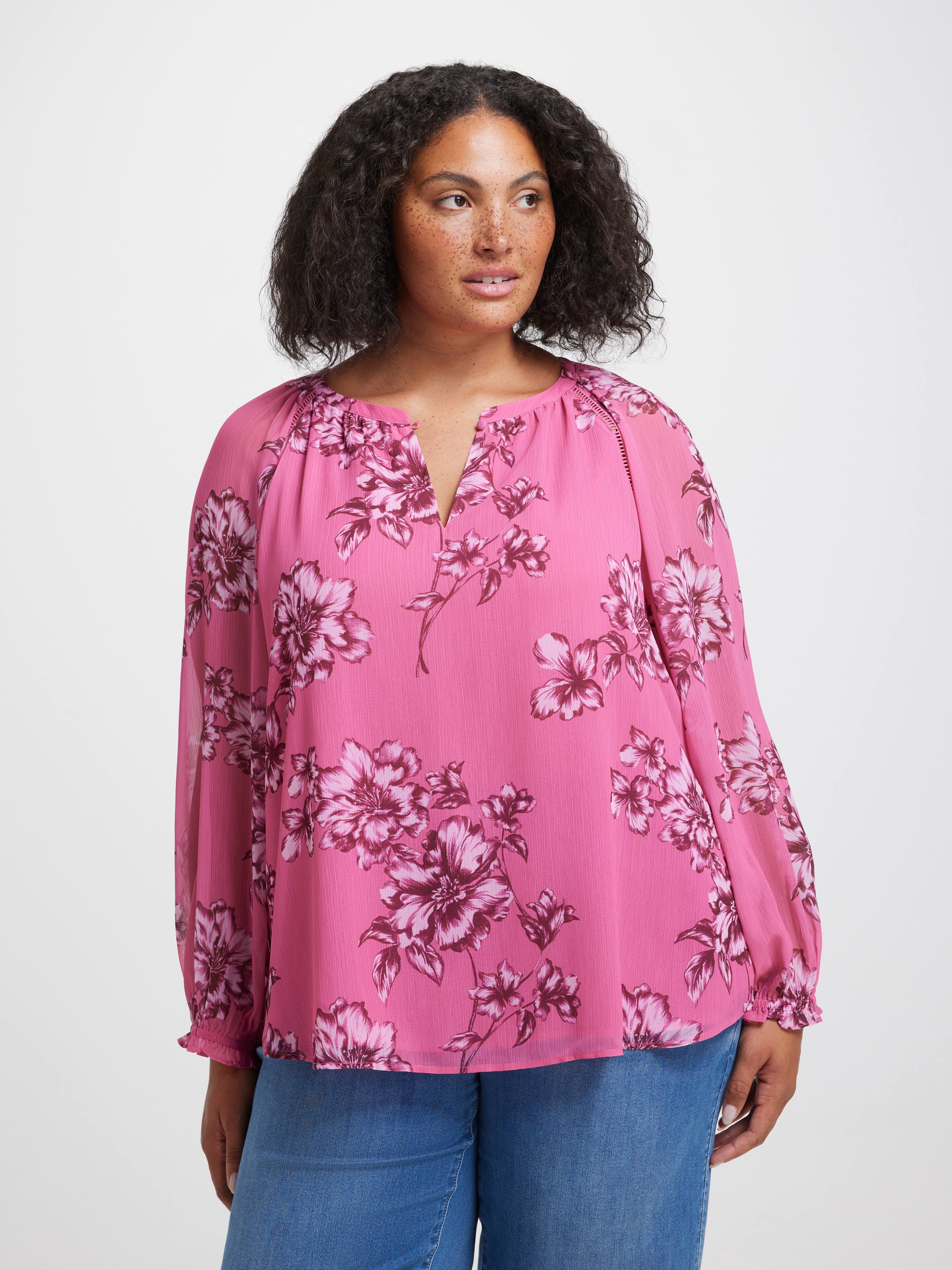 Curve Violet Soft Volume Blouse