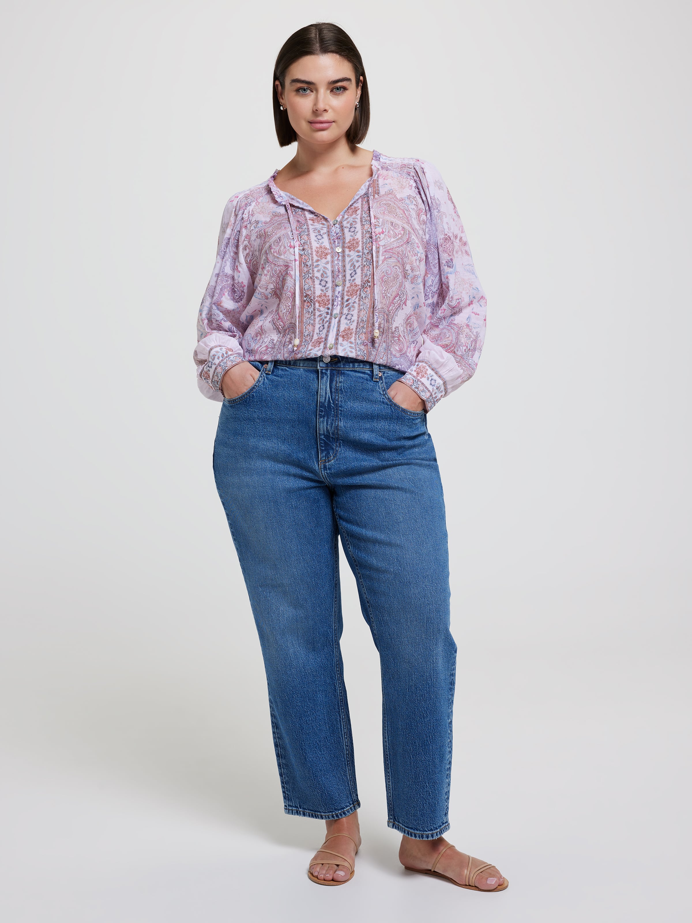 Curve Siobhan Placement Blouse