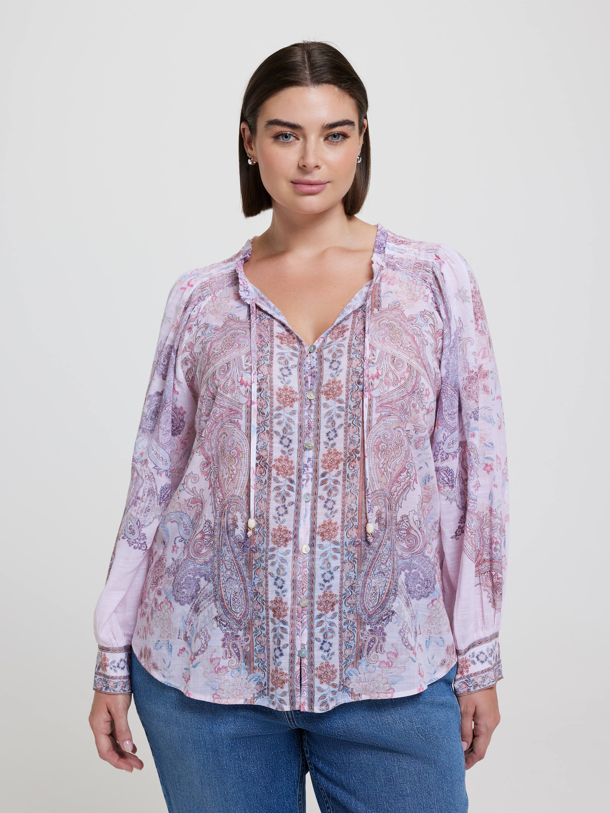 Curve Siobhan Placement Blouse