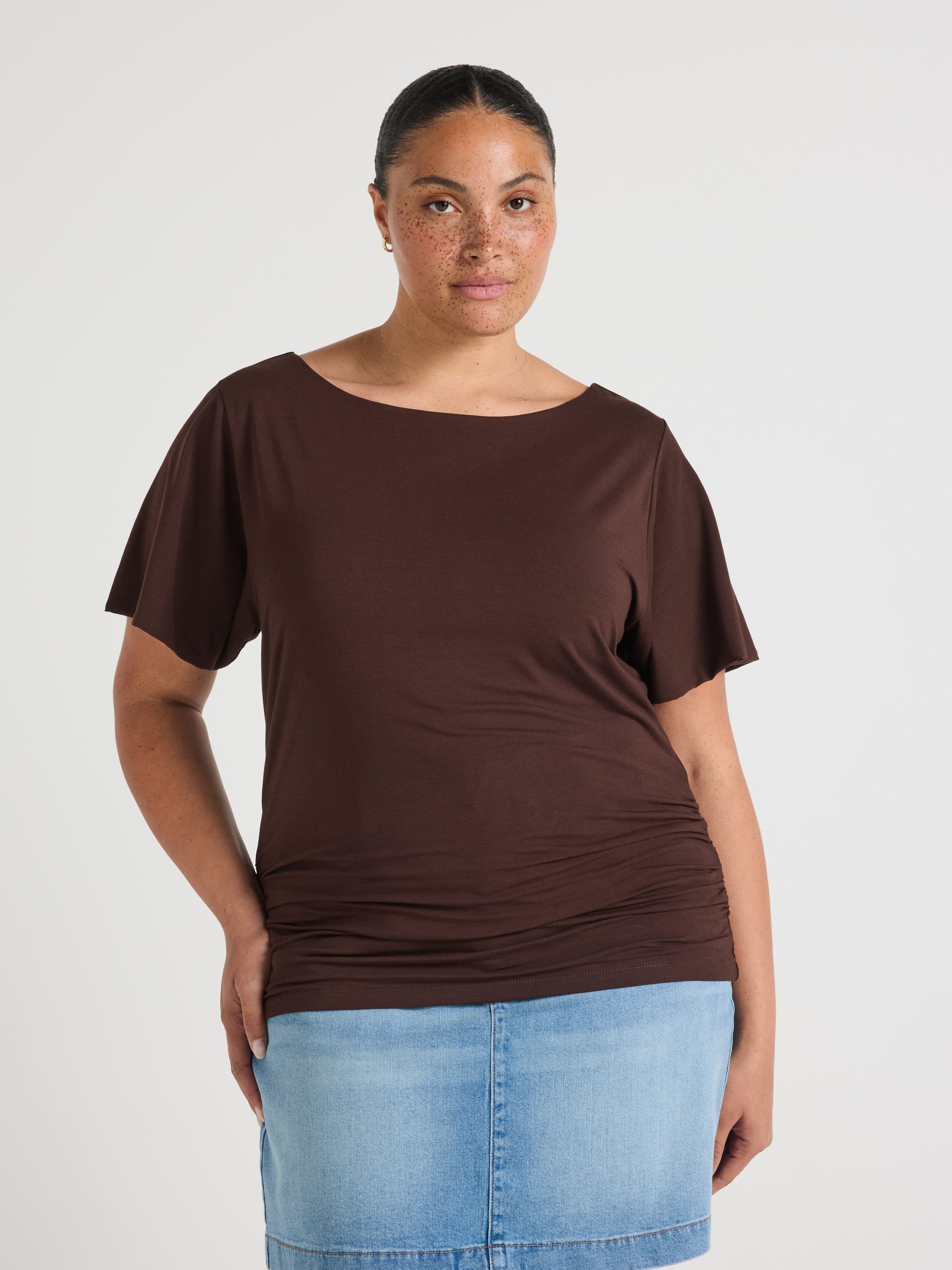 Curve Rosie Rouched Top