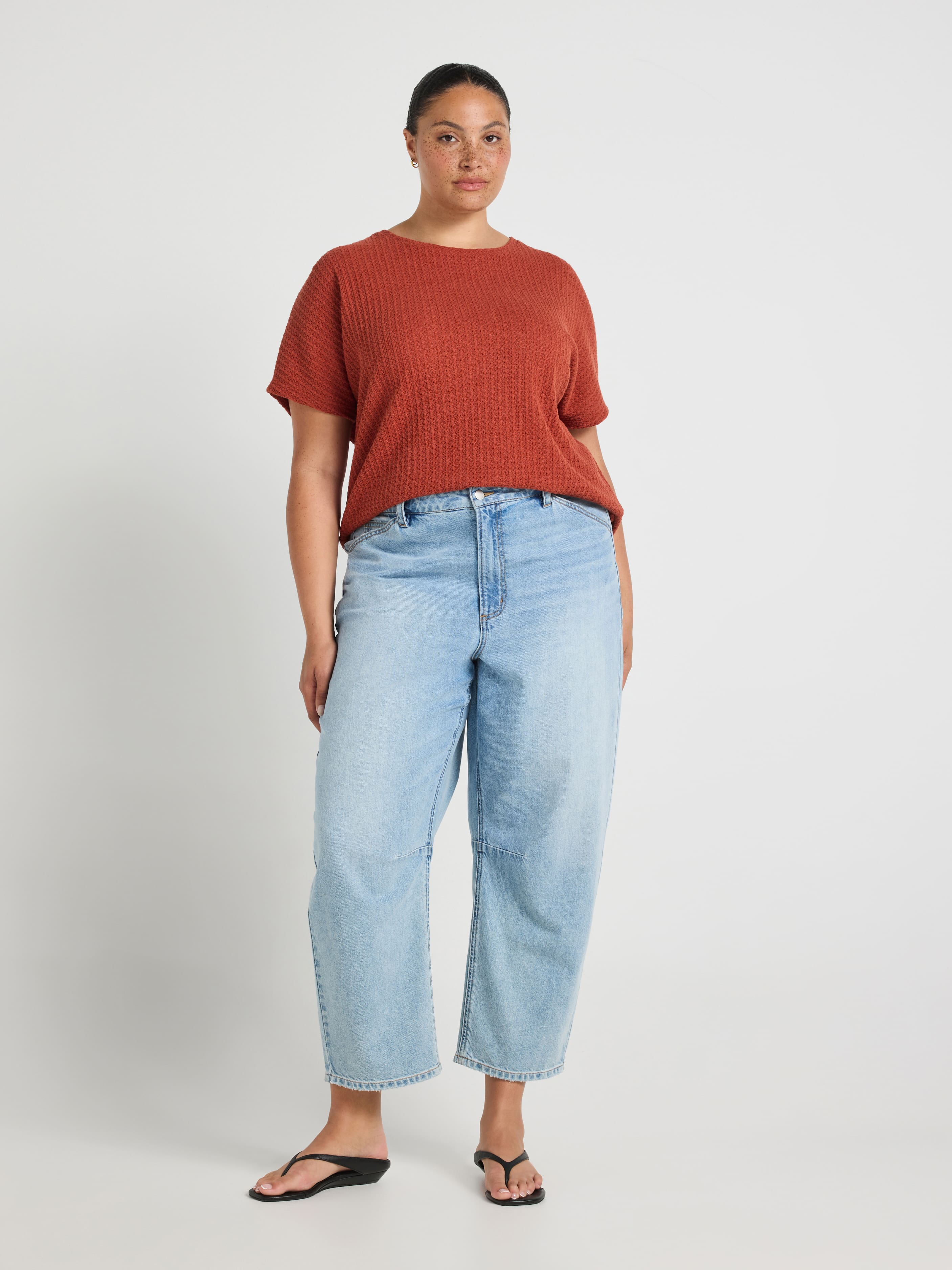 Curve Phoebe Textured Batwing Tee
