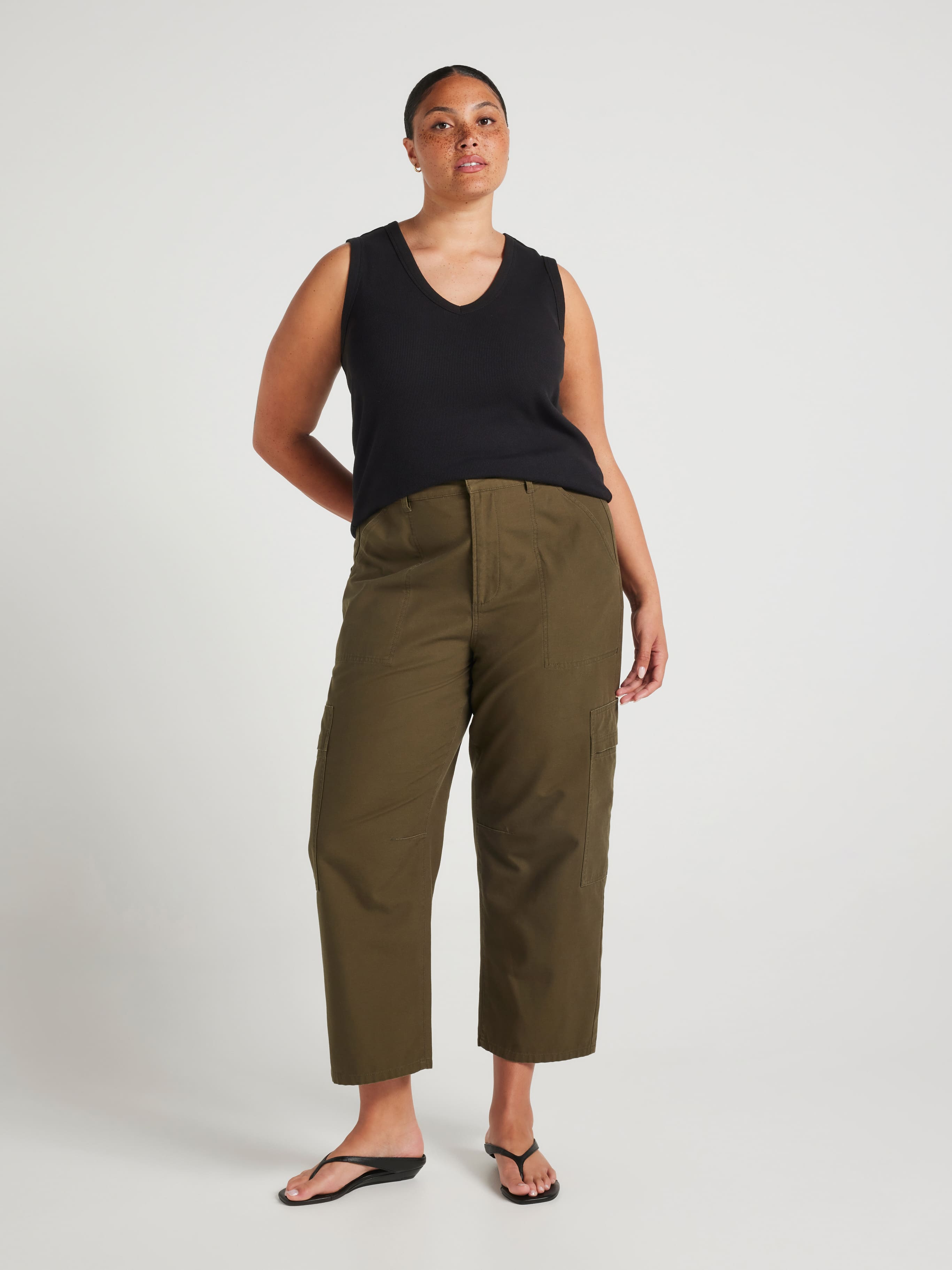 Curve V Neck Tank