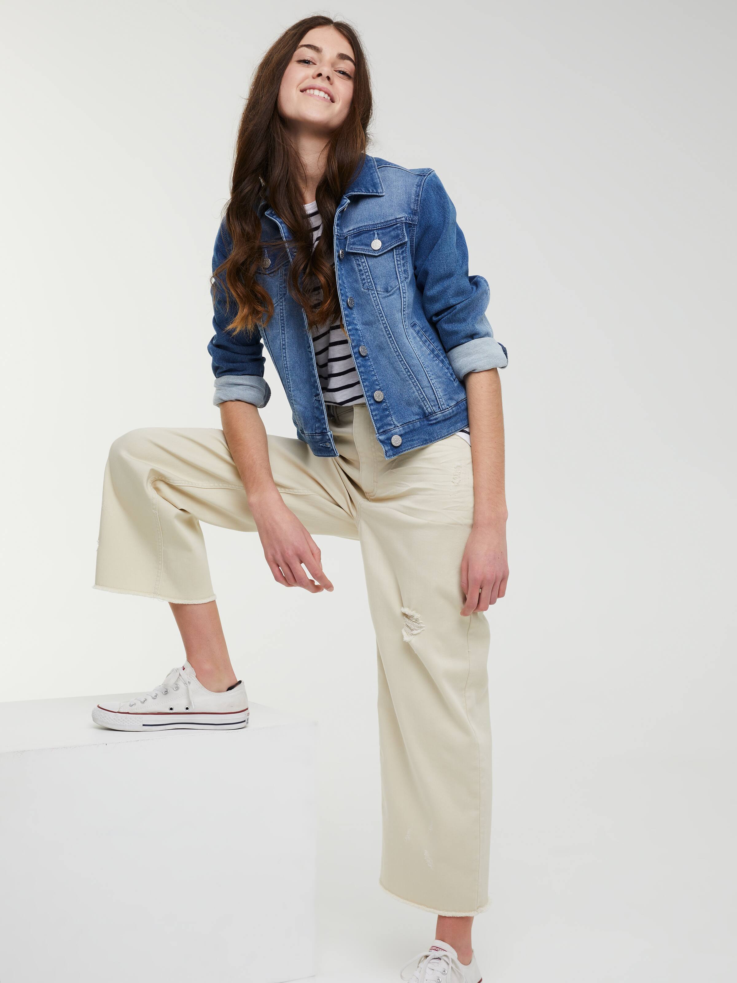 Girls Freya Wide Leg Ankle Jean