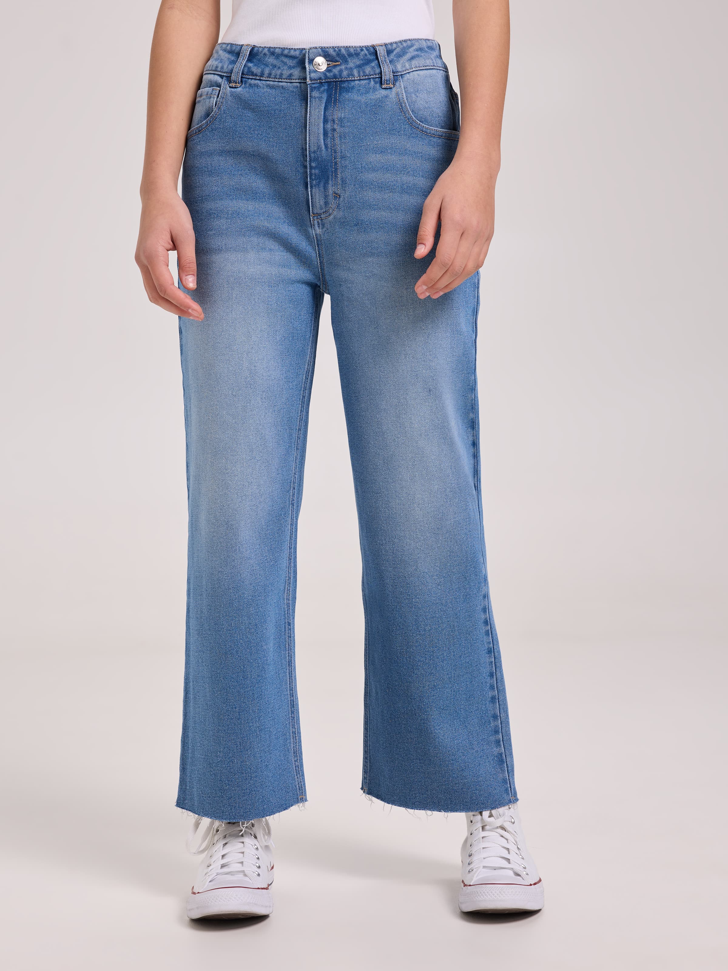 Girls Freya Wide Leg Ankle Jean