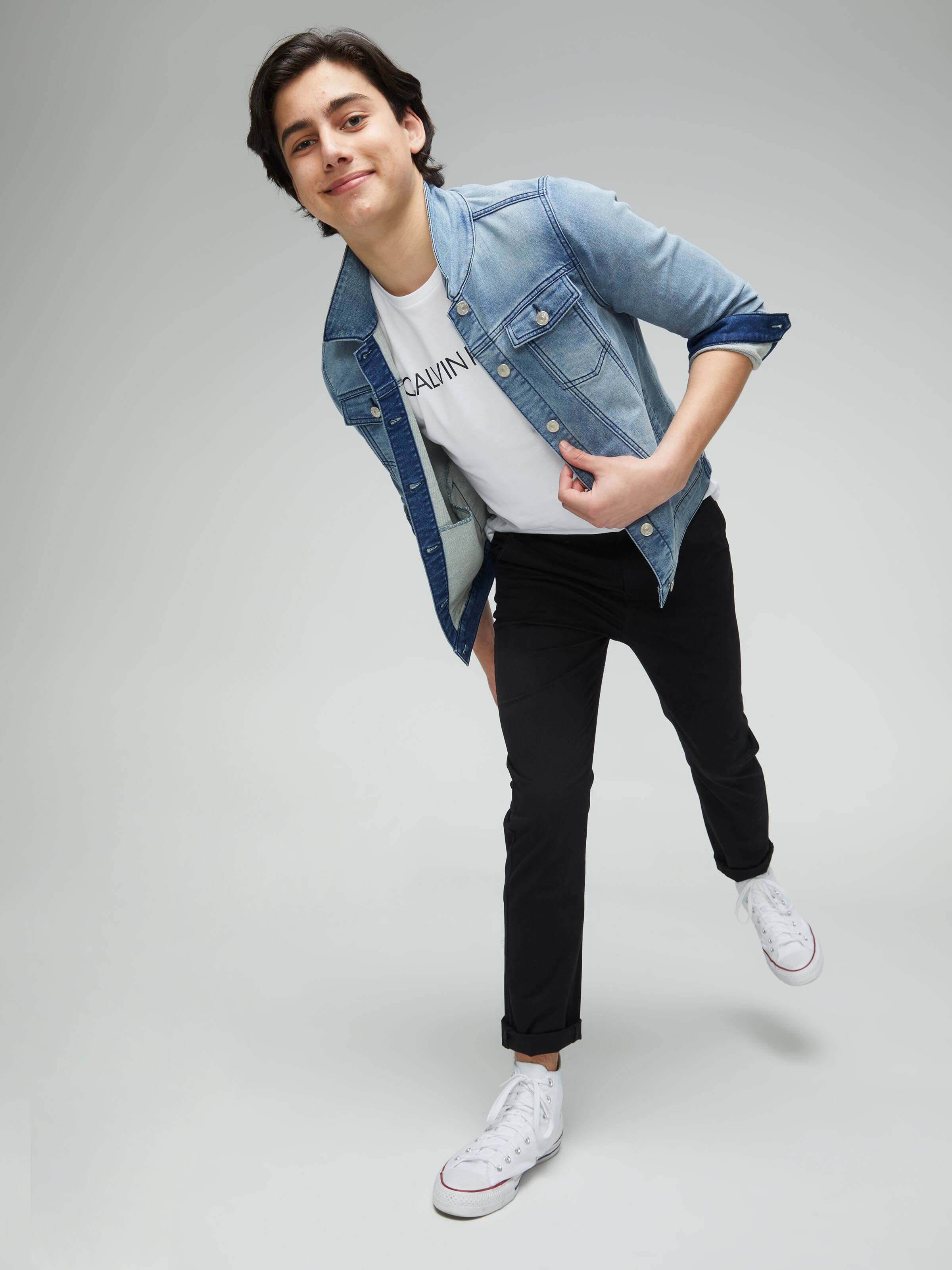 Boys Tim Slim Light Chino