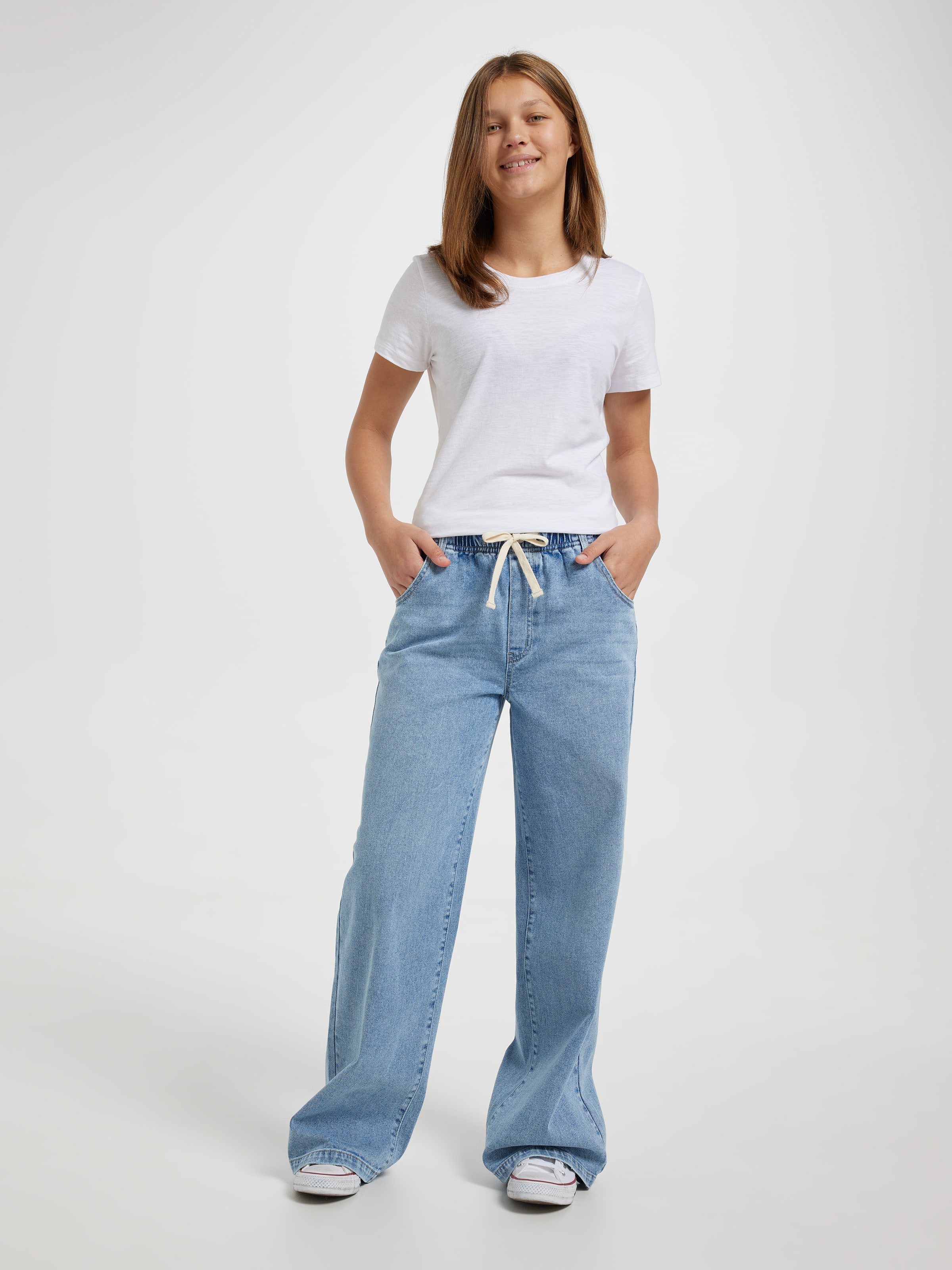 Girls Mid Rise Jog Pant