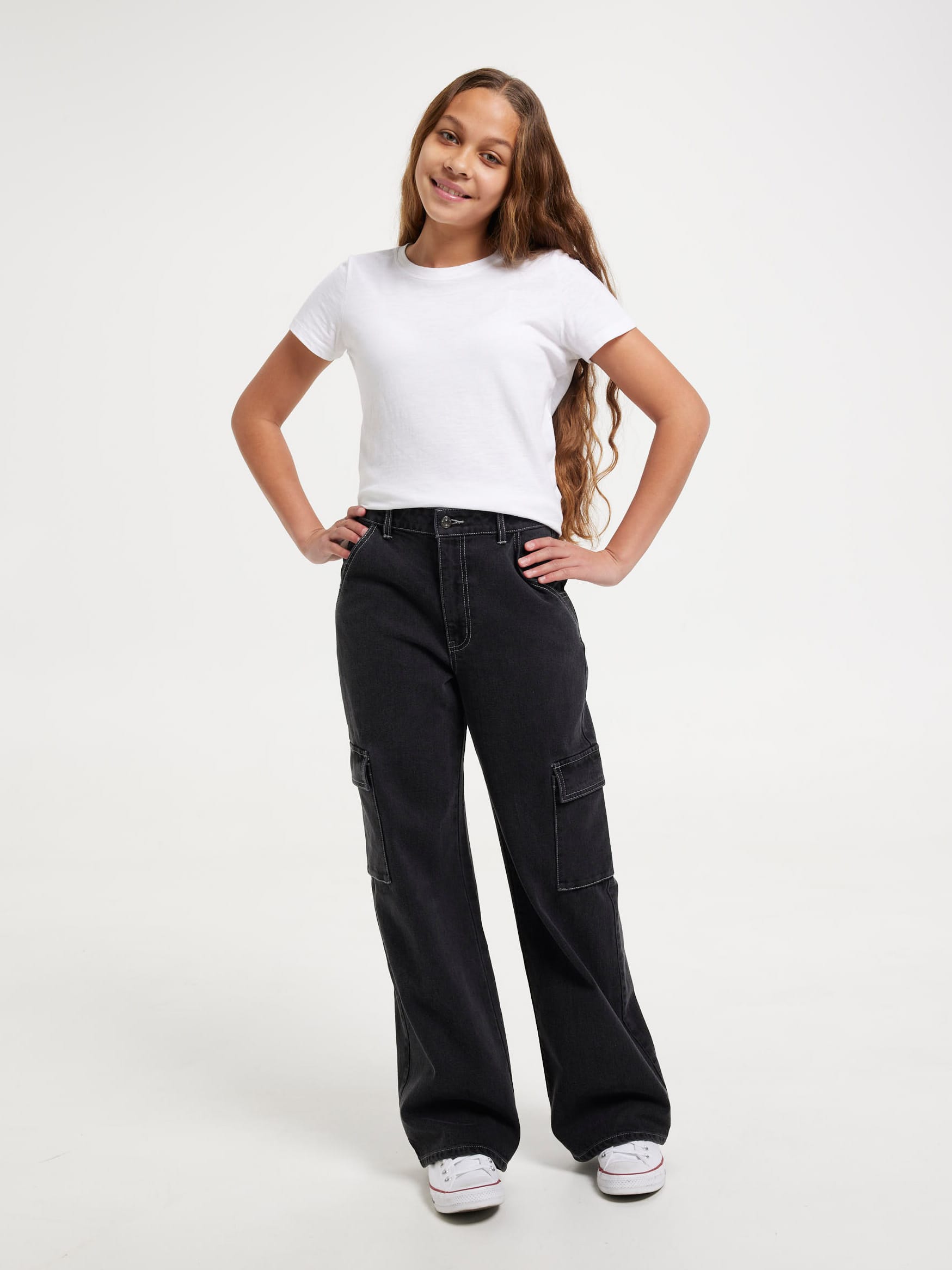 Girls Camila Denim Cargo