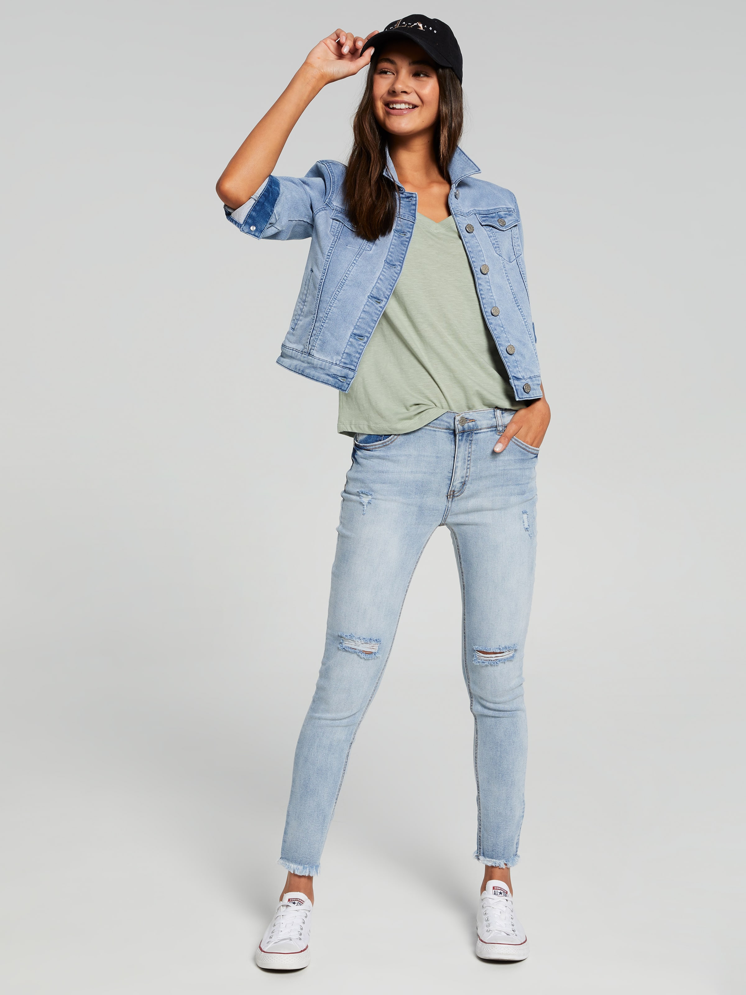 Girls Eliza Mid Rise Skinny Ankle Jean