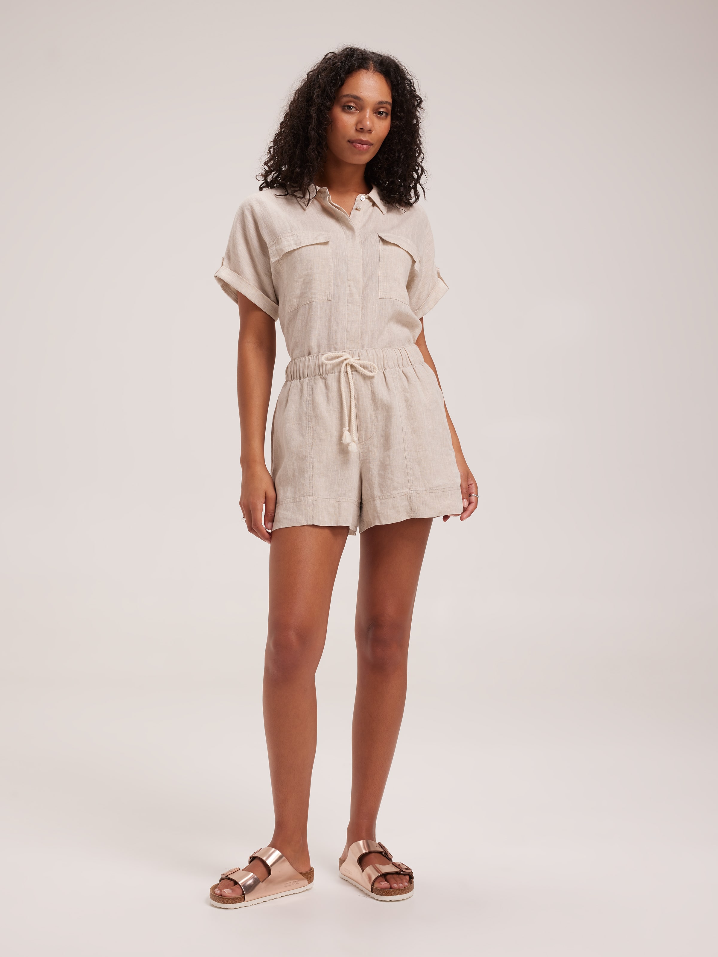 Linen Jog Short