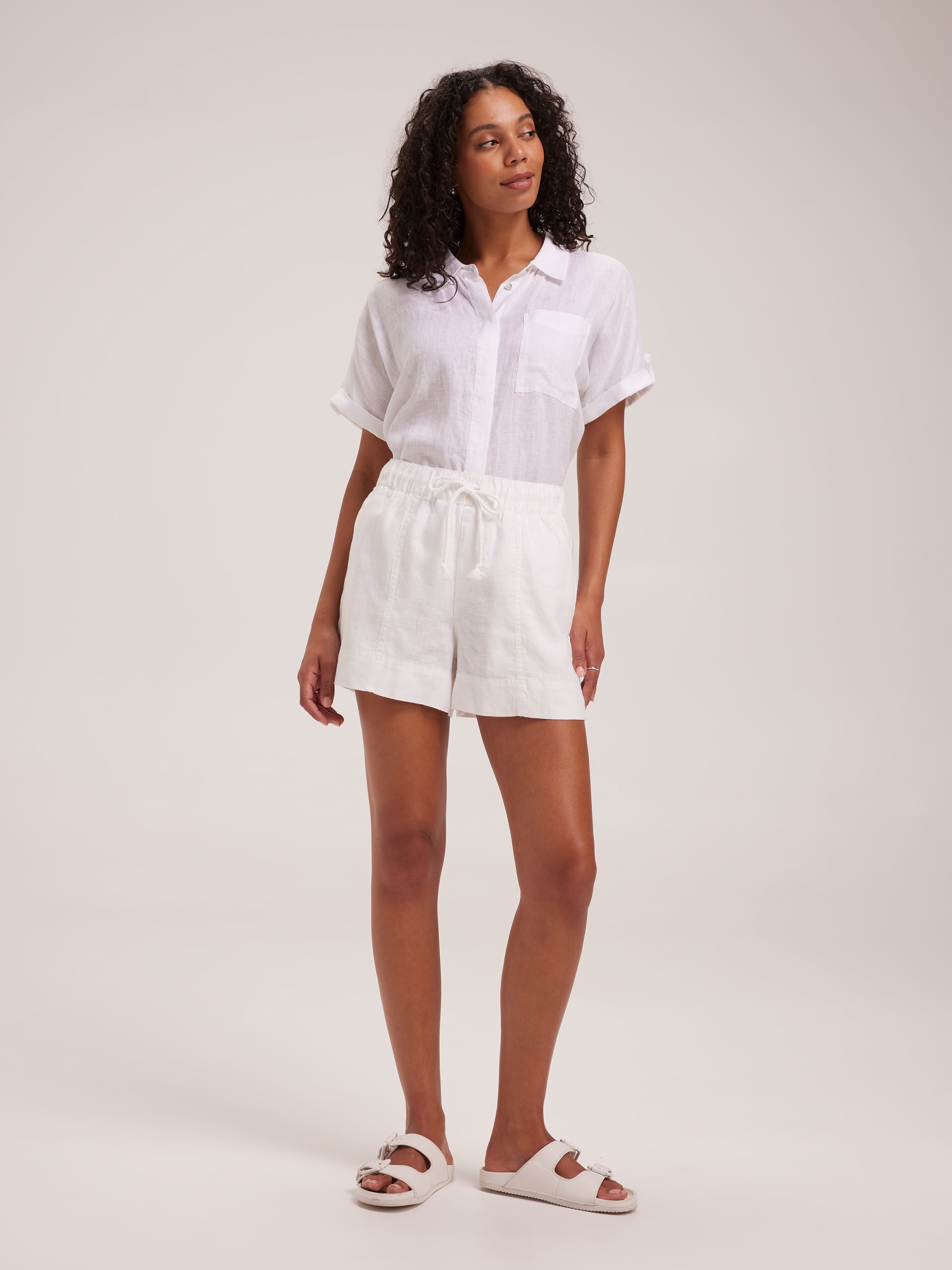 Linen Jog Short