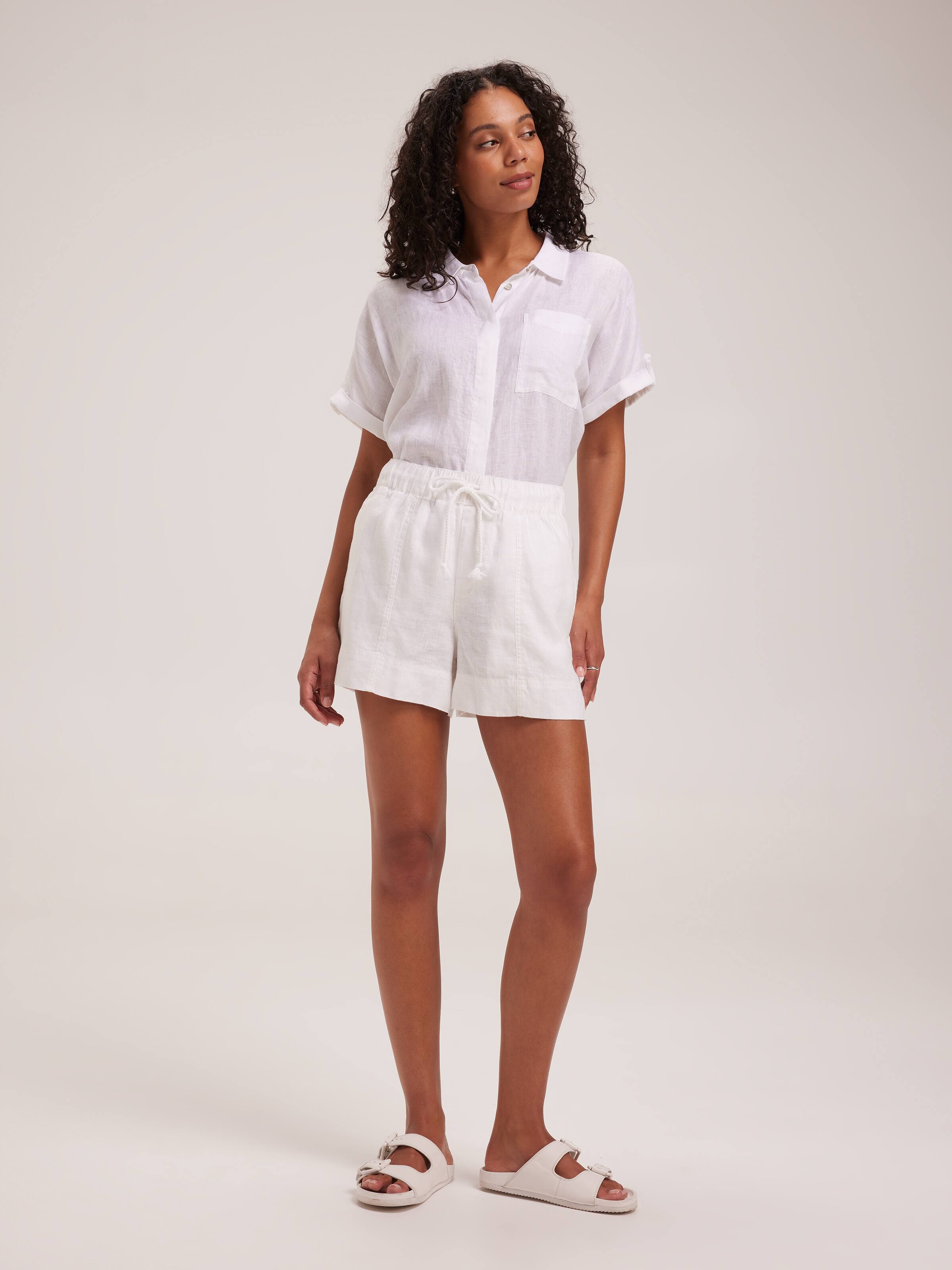 Linen Jog Short