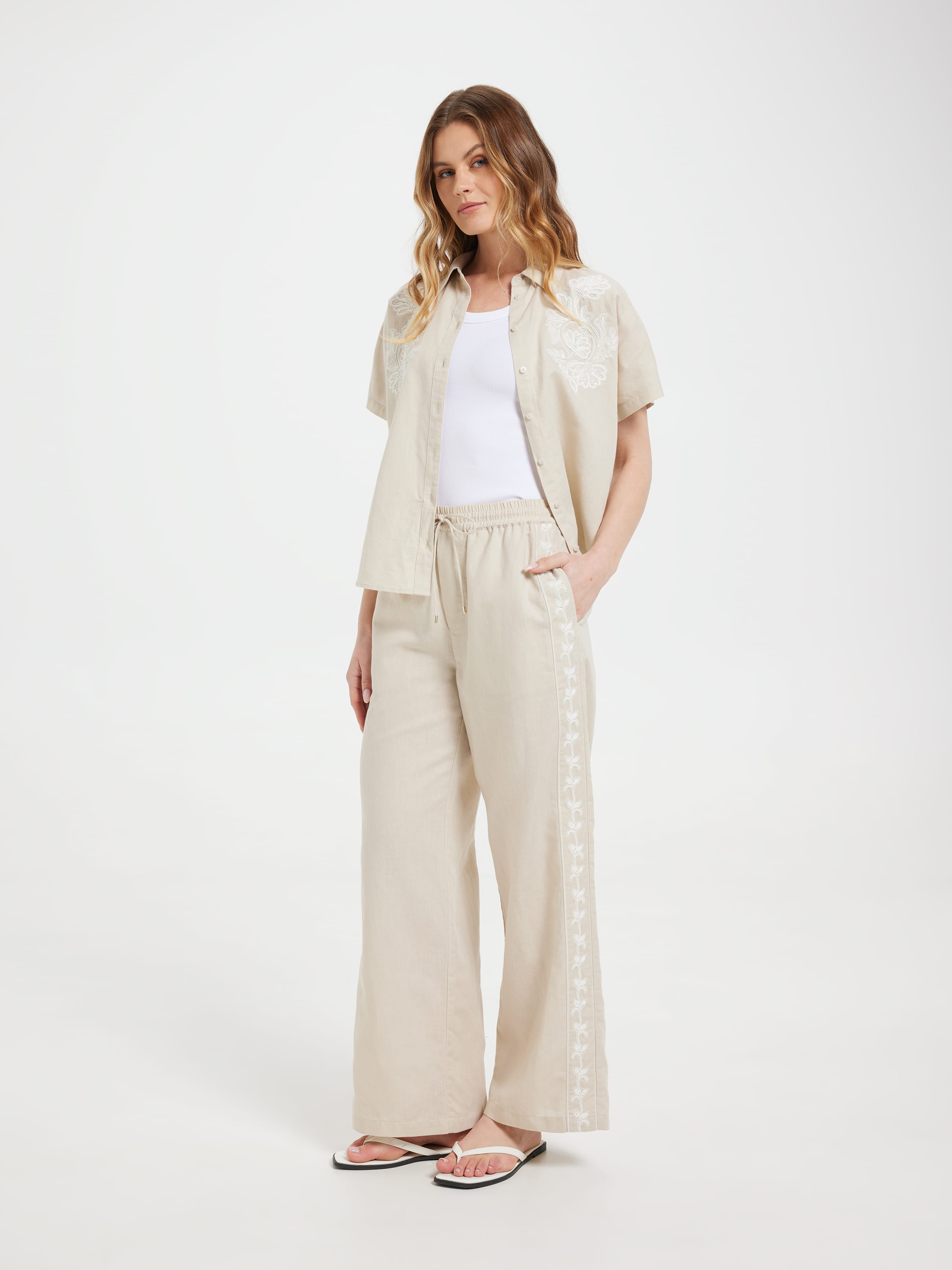 Leslee High Rise Soft Straight Flare
