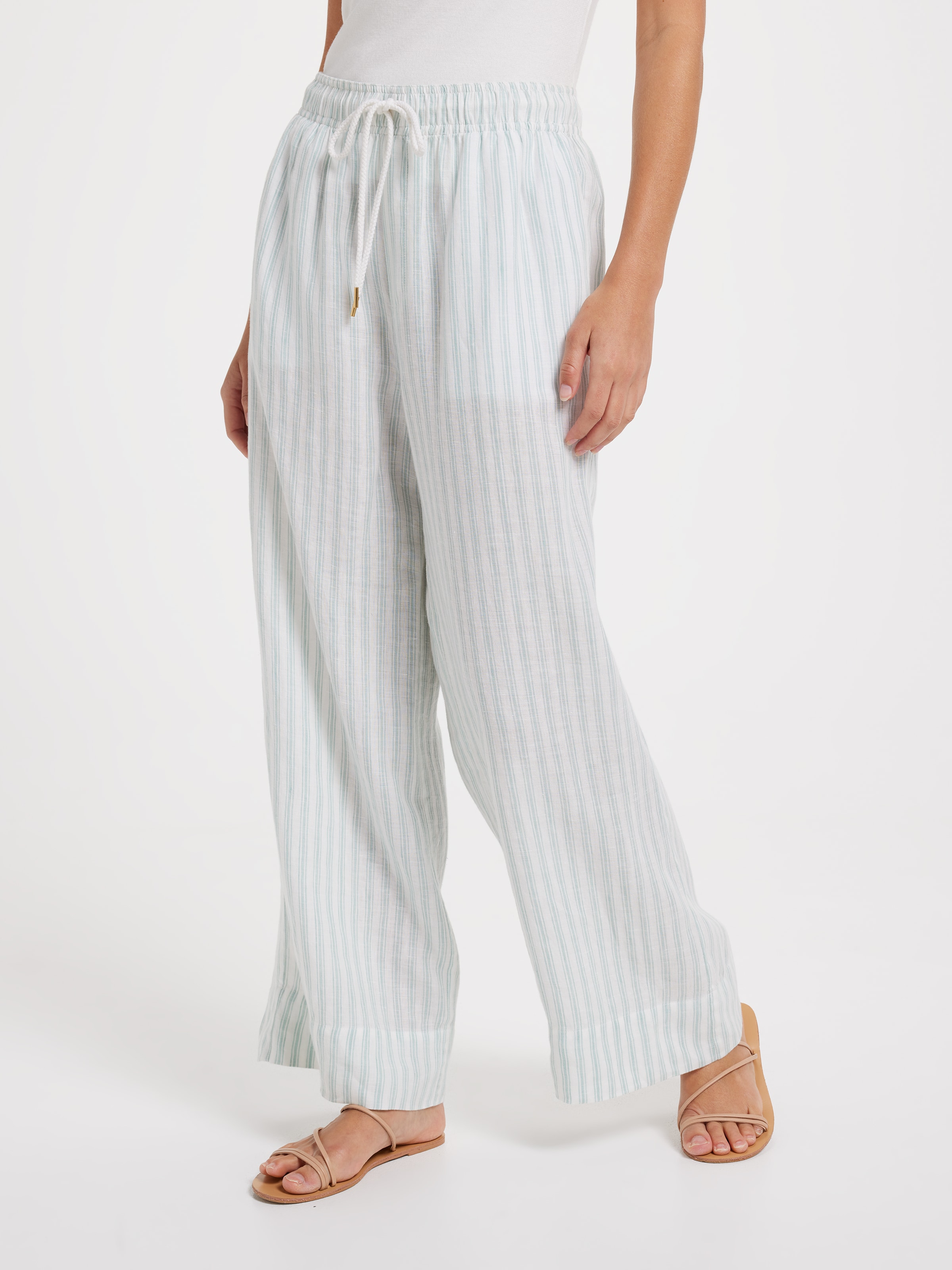 Hazel High Rise Pull On Wide Ankle Pant