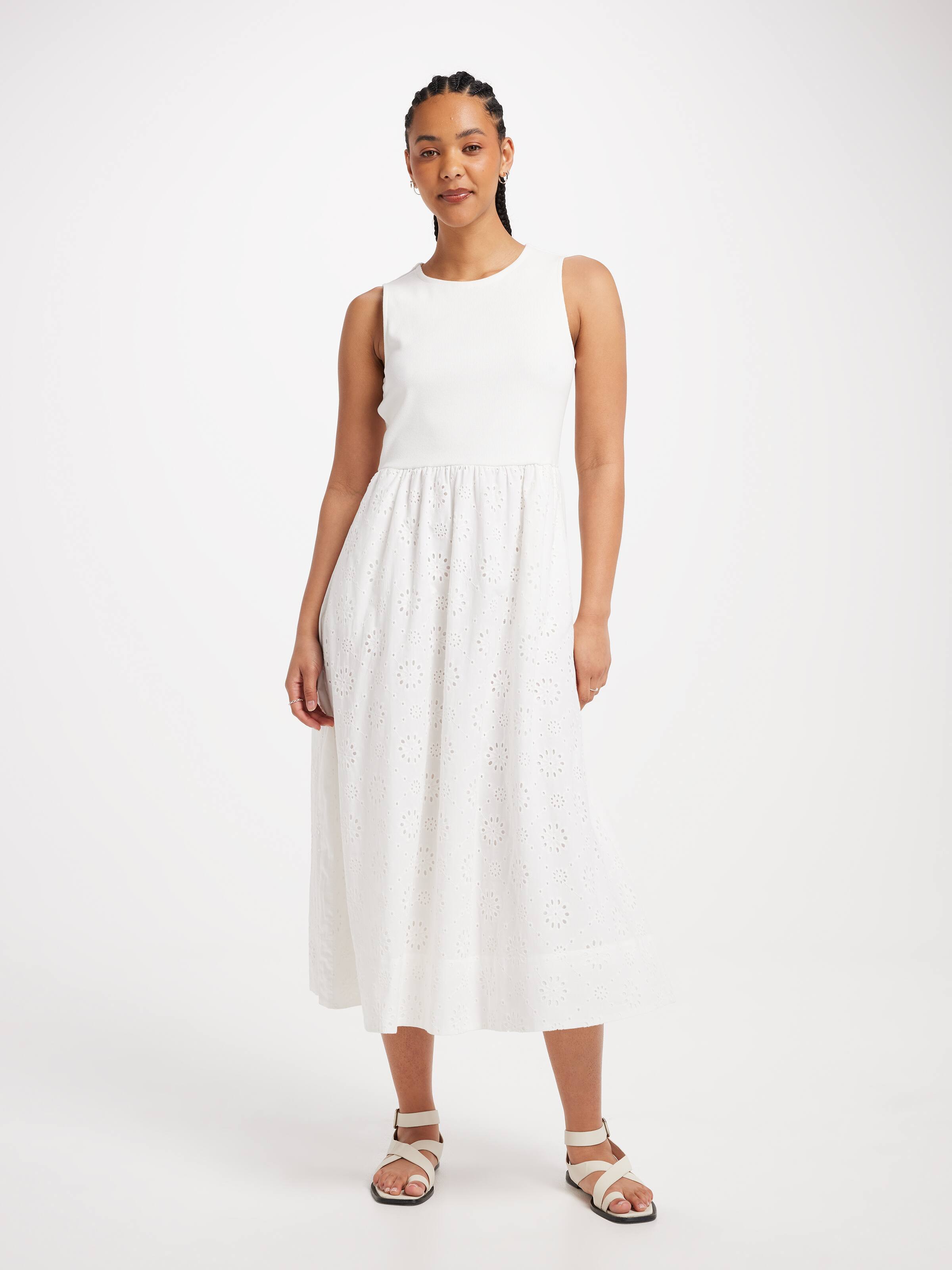 Rita Embroidery Twofer Dress