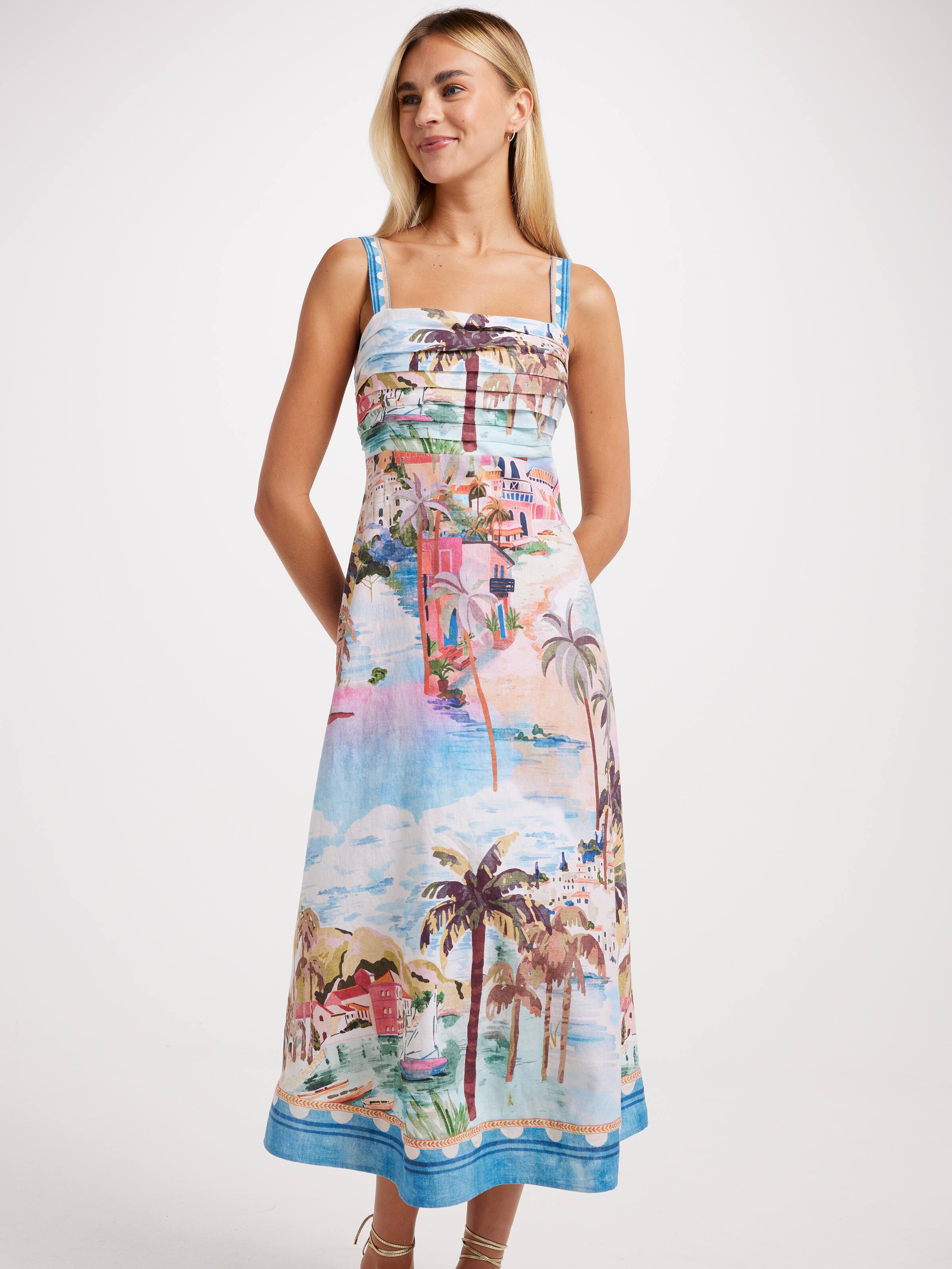 Jane Shirred Maxi Dress