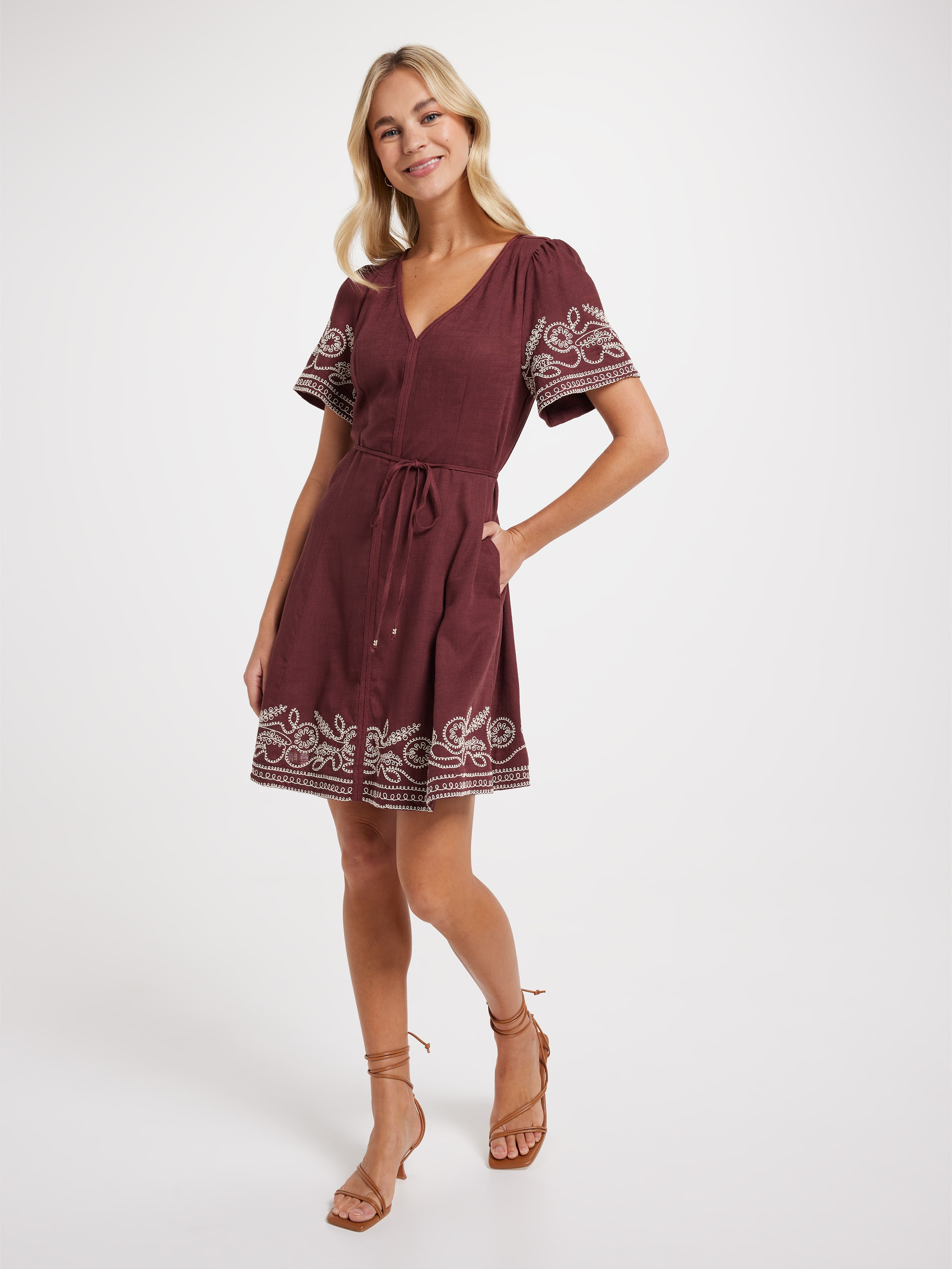 Cate Seam Detail Mini Dress