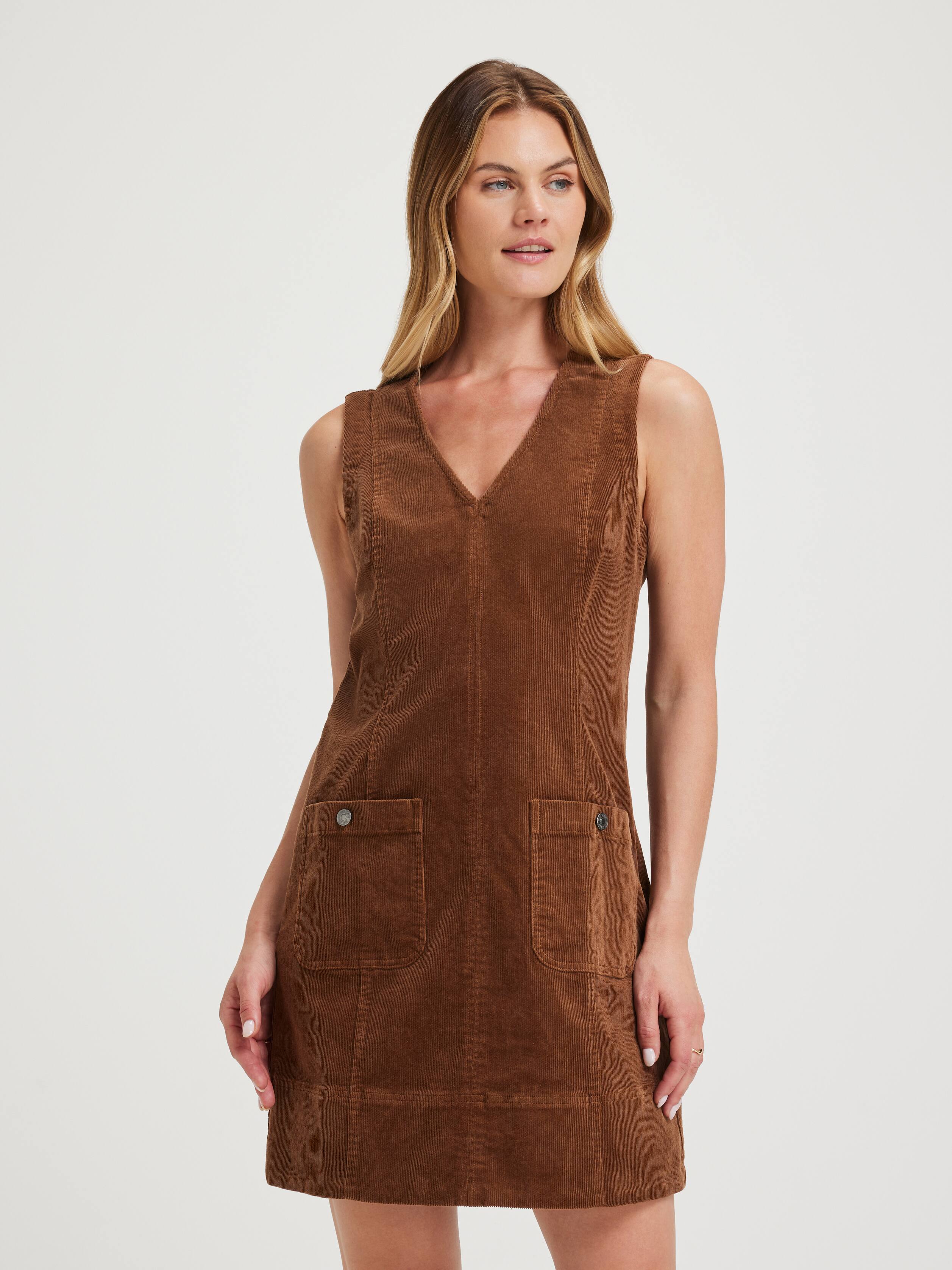 Tara Cord Mini Shift Dress