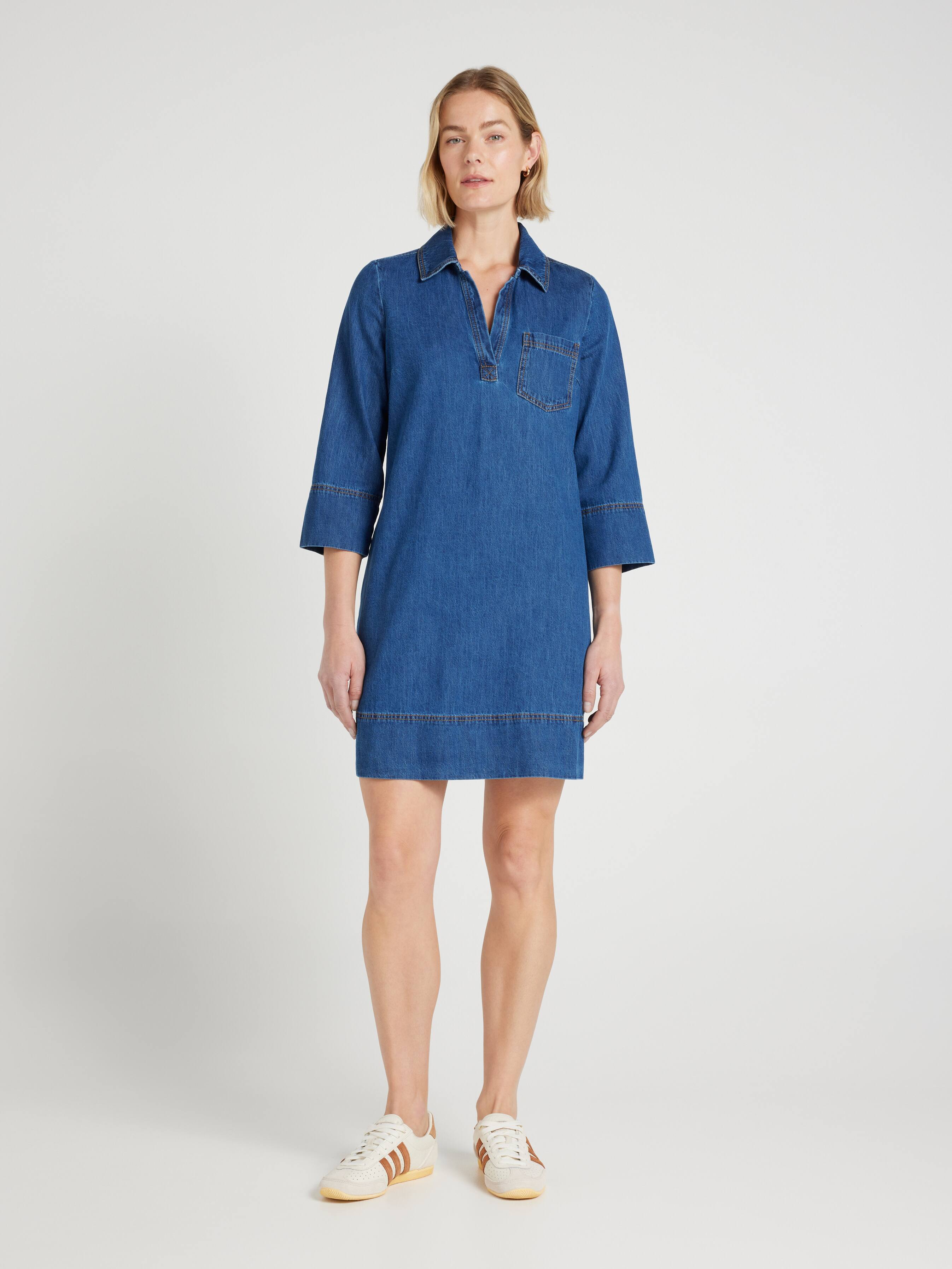 Chloe Popover 3/4 Sleeve Dress