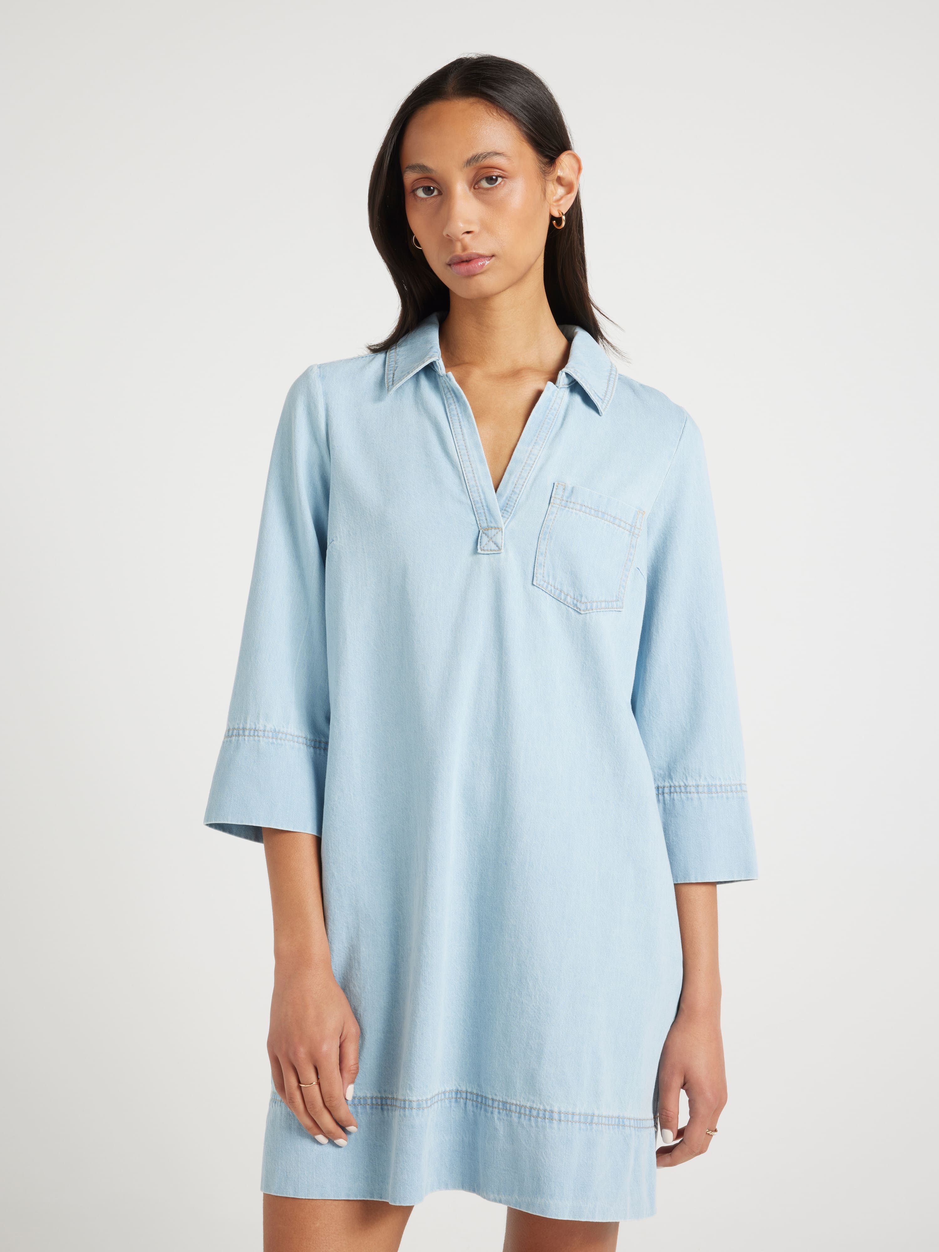 Chloe Popover 3/4 Sleeve Dress