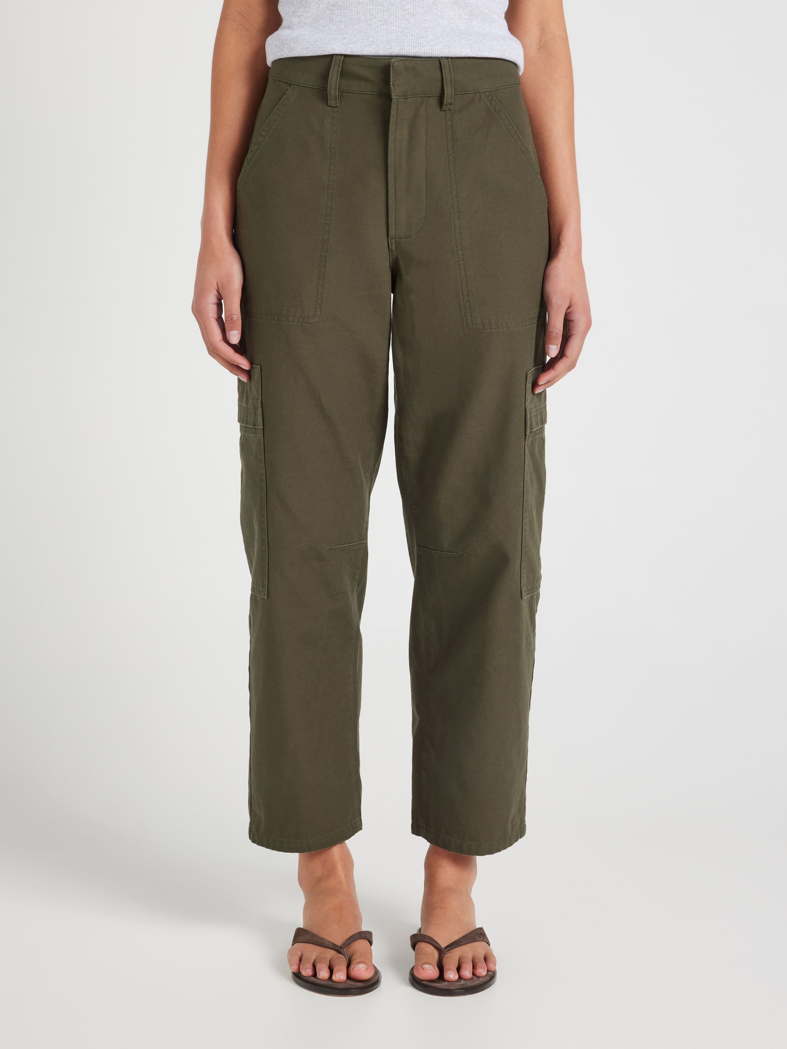 Sonoma Mid Rise Soft Cargo Ankle Pants