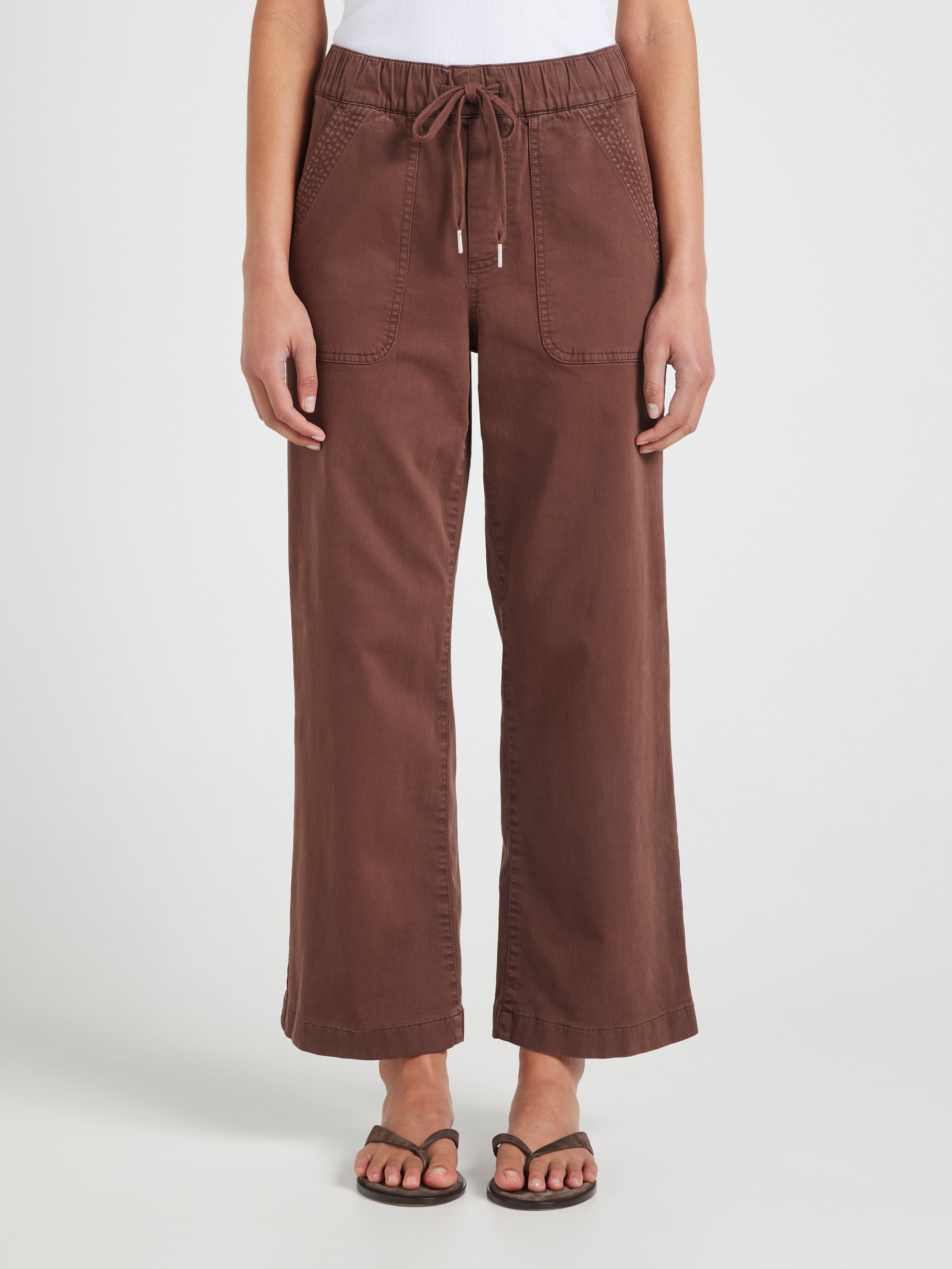Amaze Mid Rise Utility Wide Ankle Pant