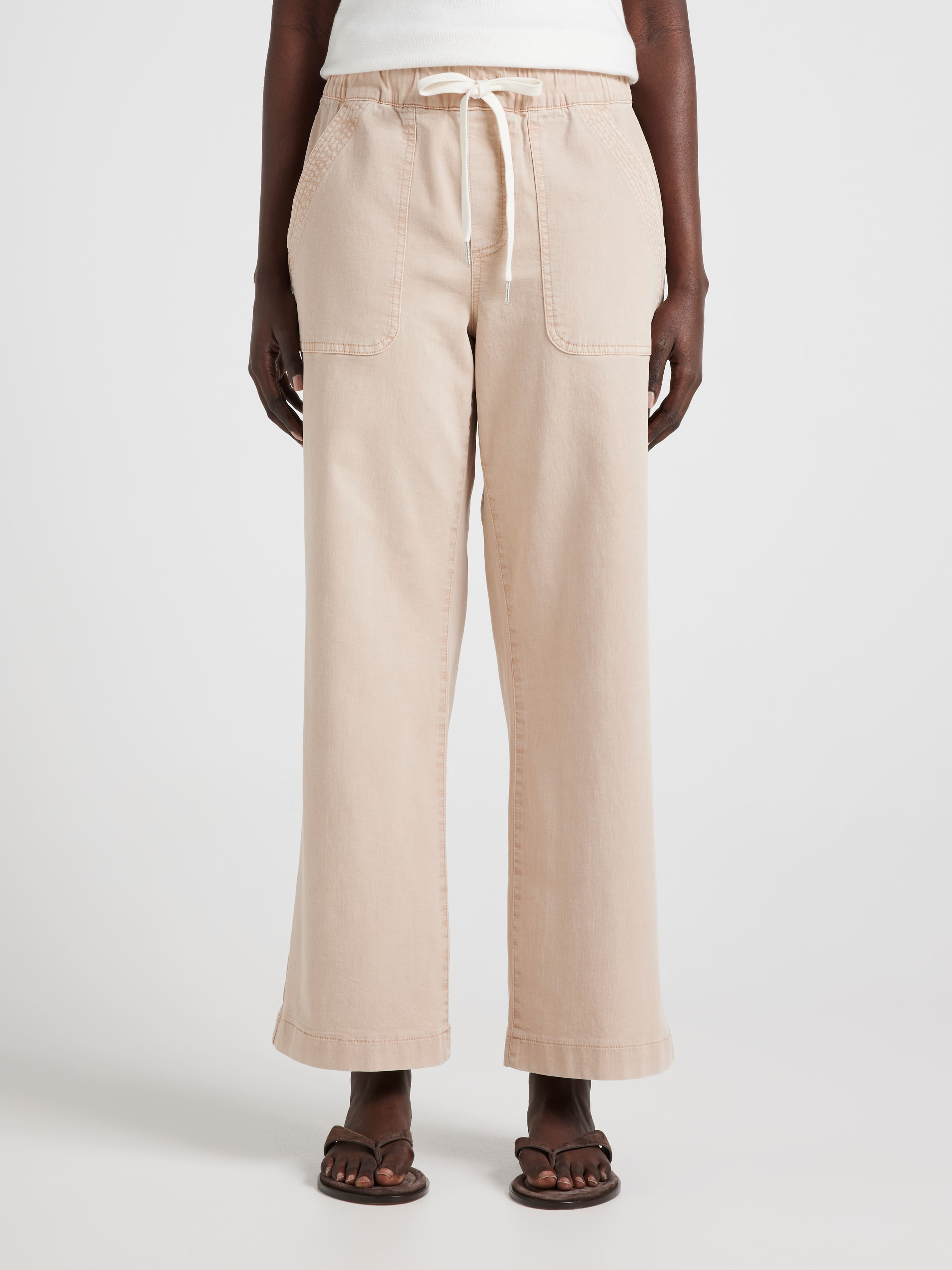 Amaze Mid Rise Utility Wide Ankle Pant