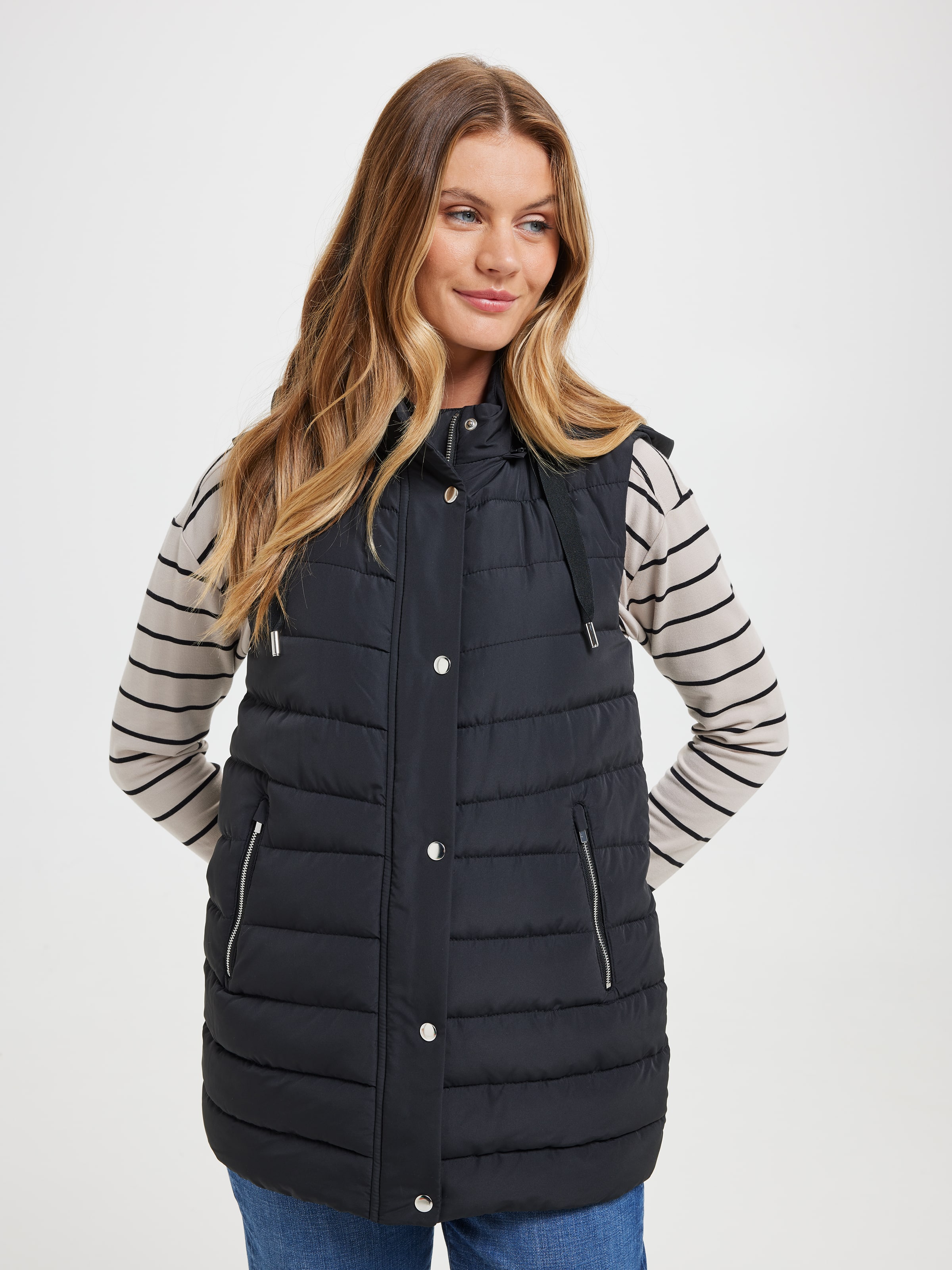 Amelia Gilet Mid Puffer Vest