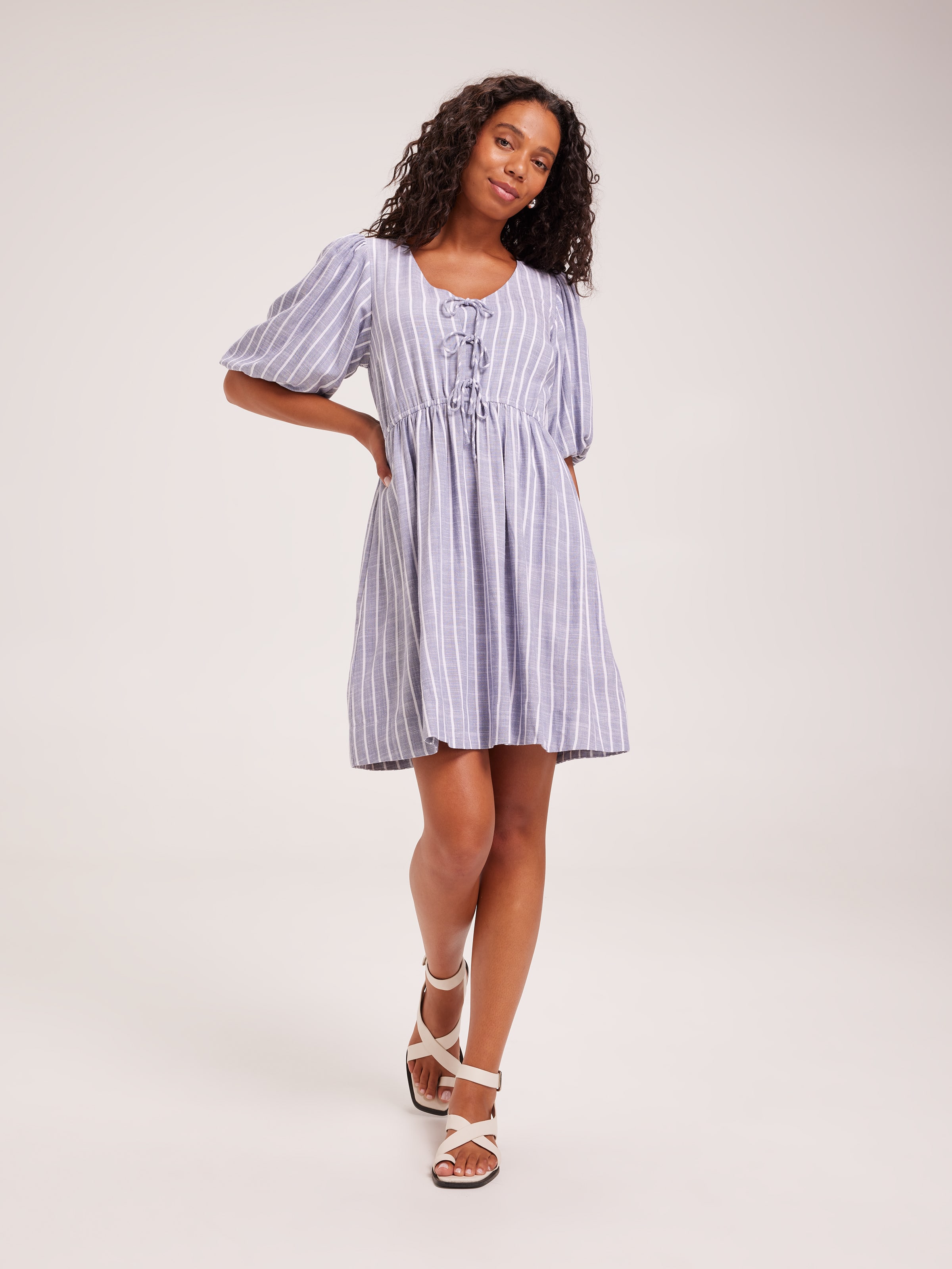 Elena Tie Front Dress