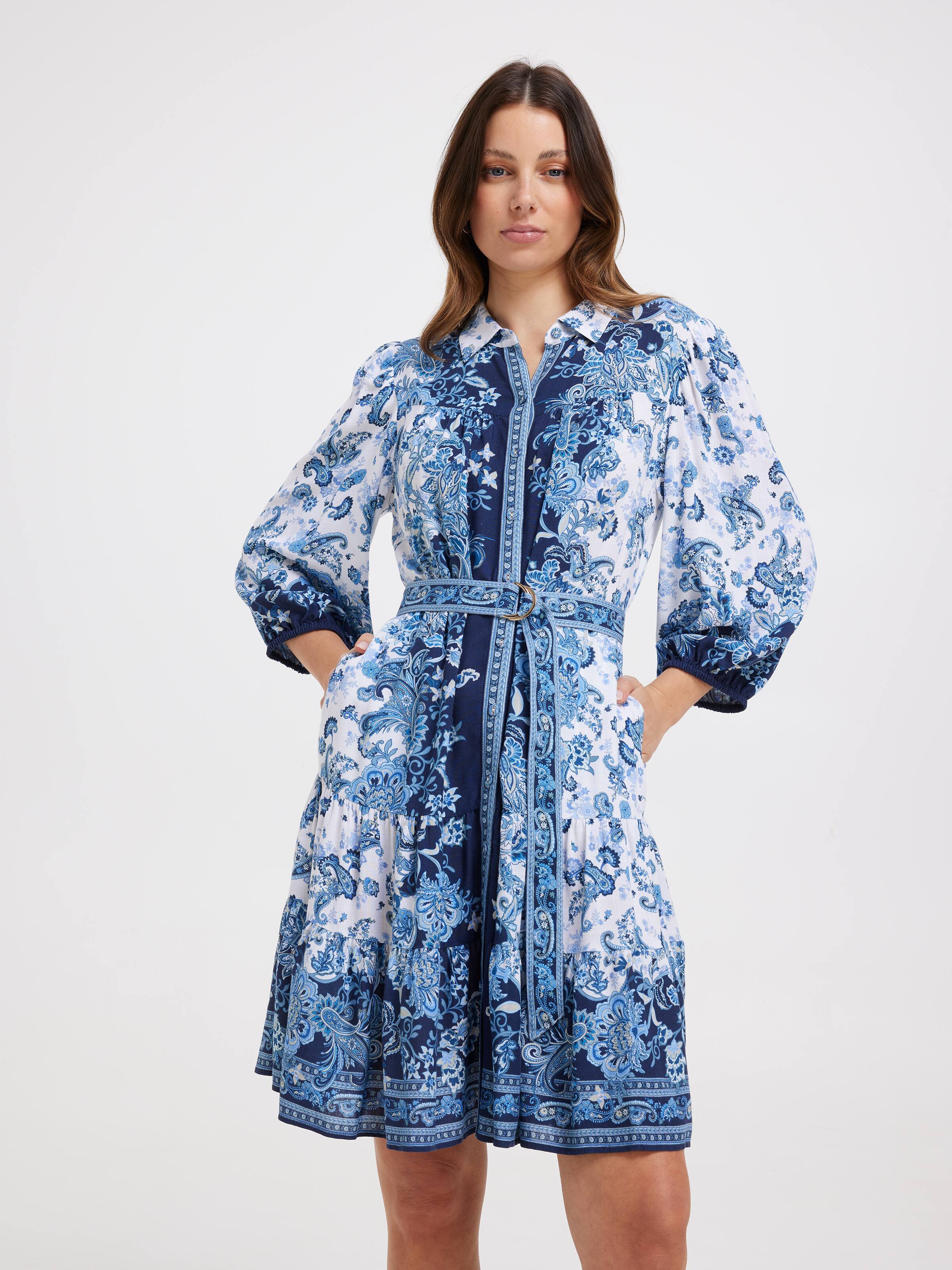 Aurora Button Through Dress