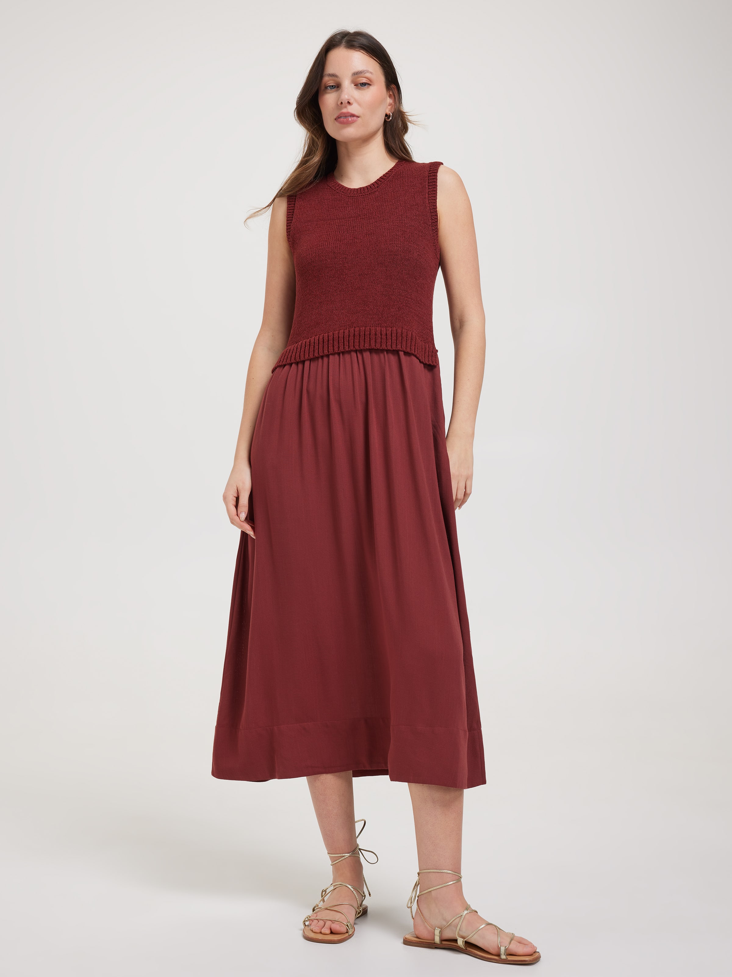 Bella True Knit Combo Dress
