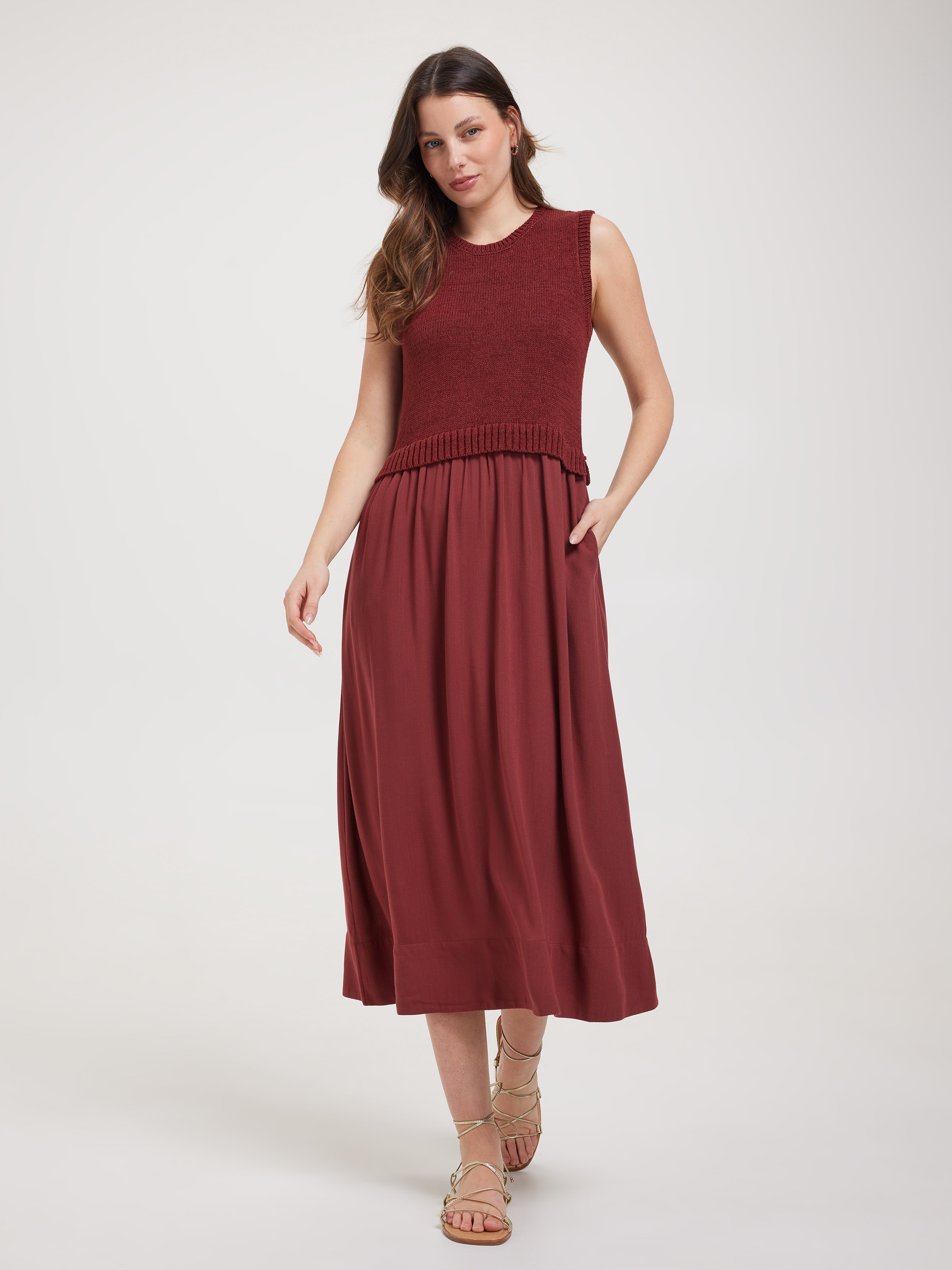 Bella True Knit Combo Dress