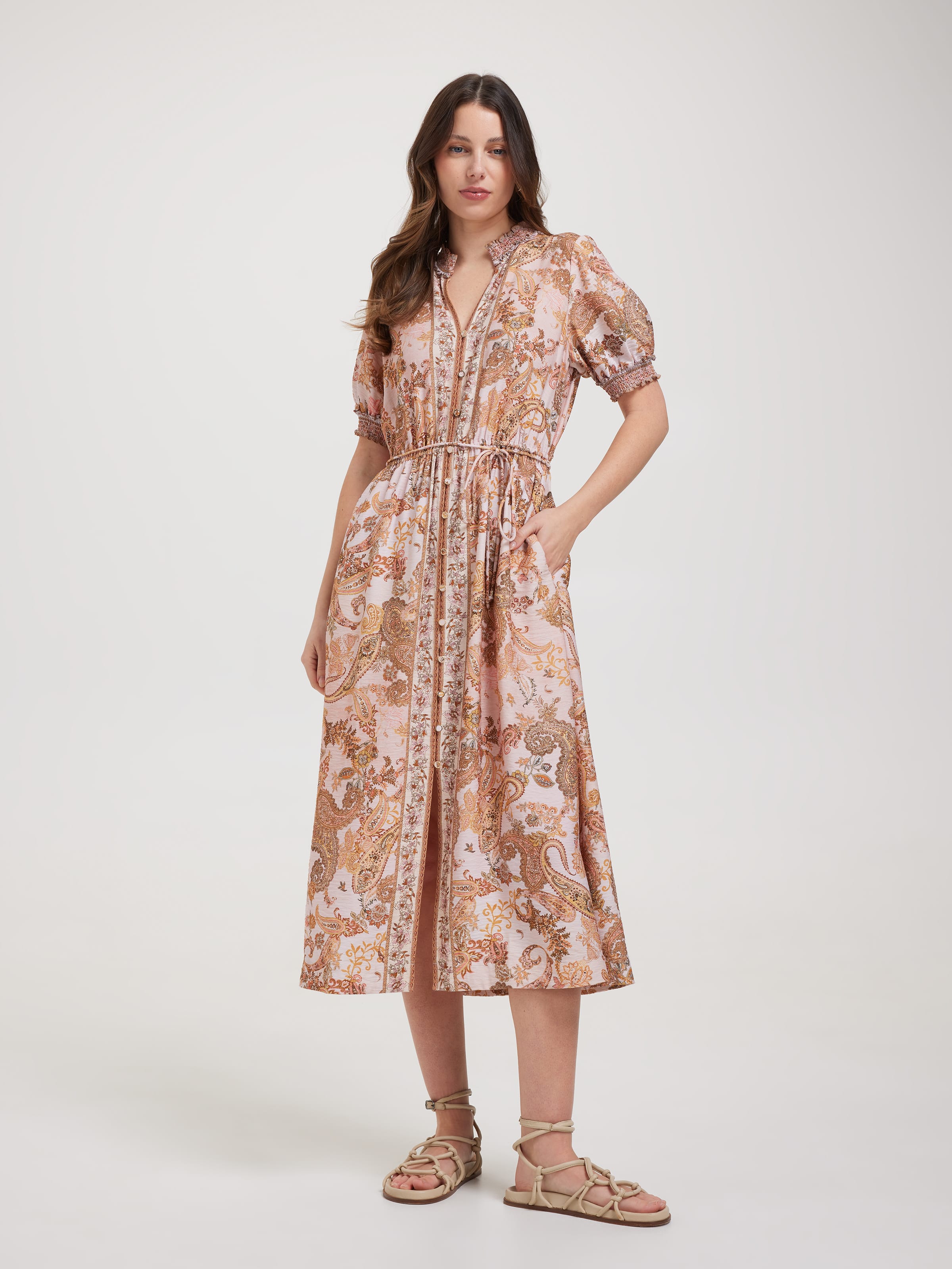Lily Placement Midi Dress