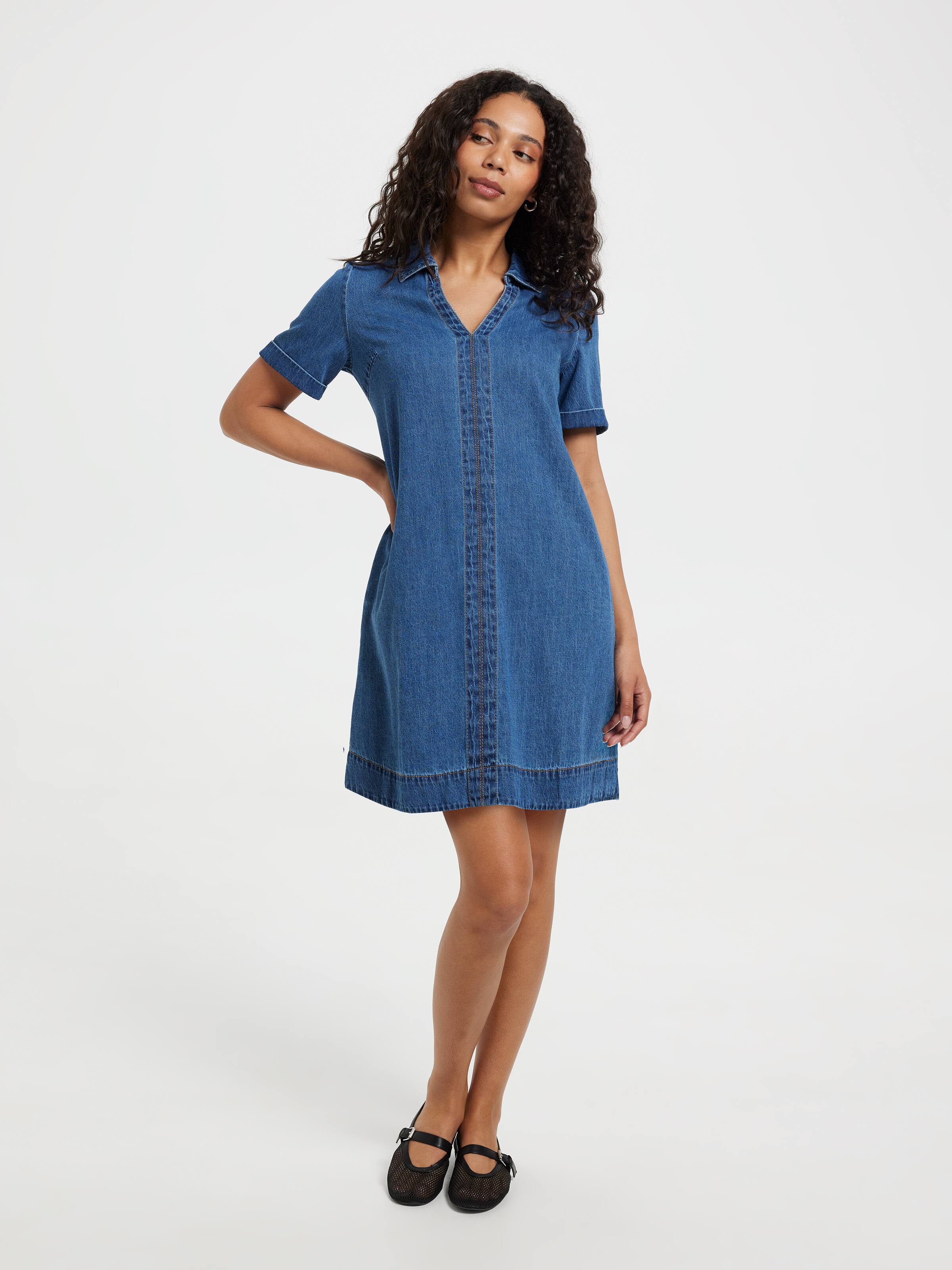 Andy Denim Popover Dress