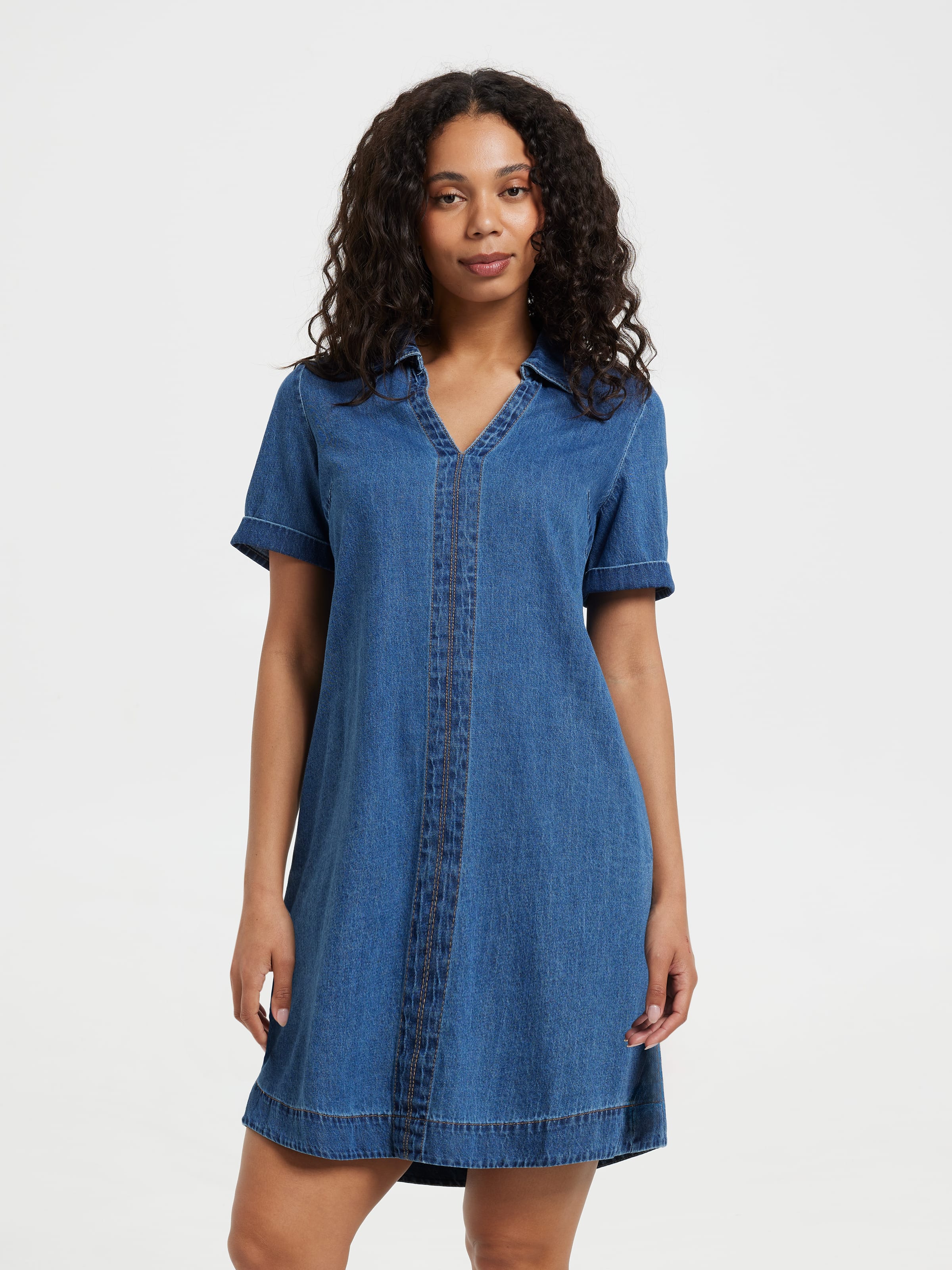 Andy Denim Popover Dress
