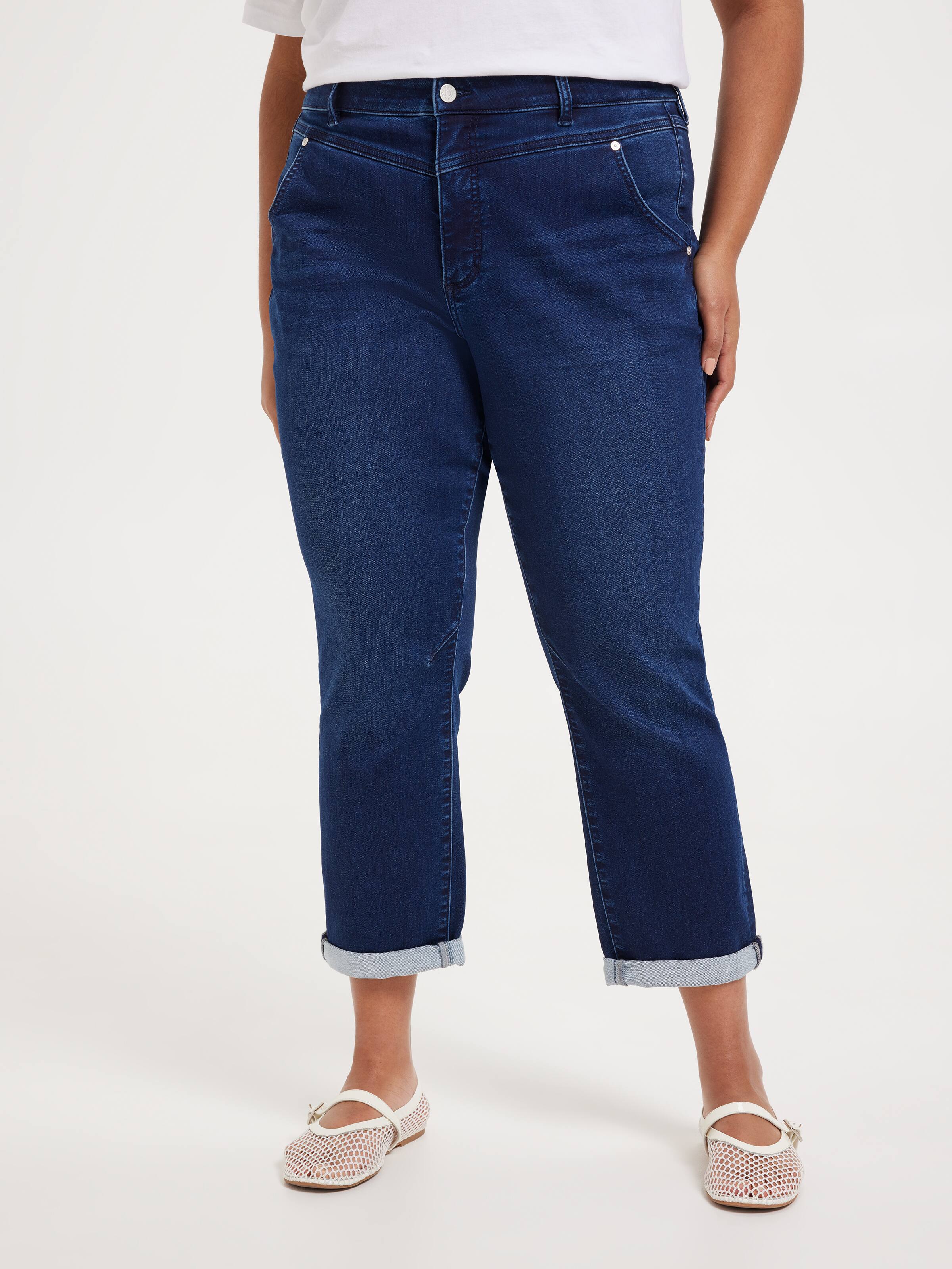 Curve Amaze Yoke Front Boyfriend Jean