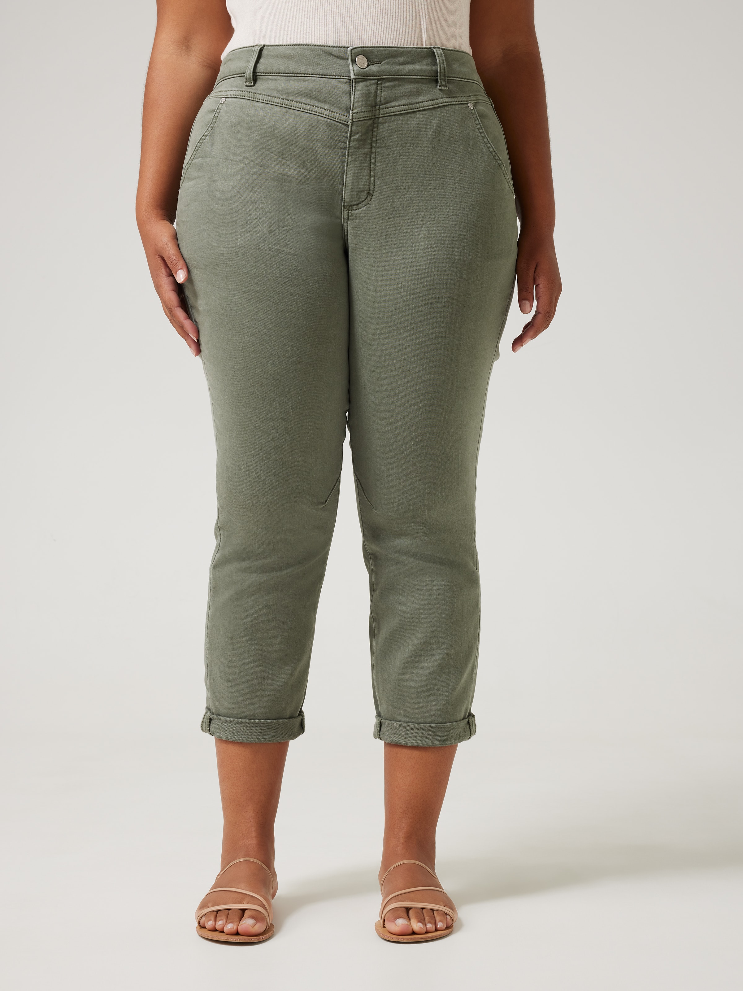 Curve Amaze Yoke Front Boyfriend Jean