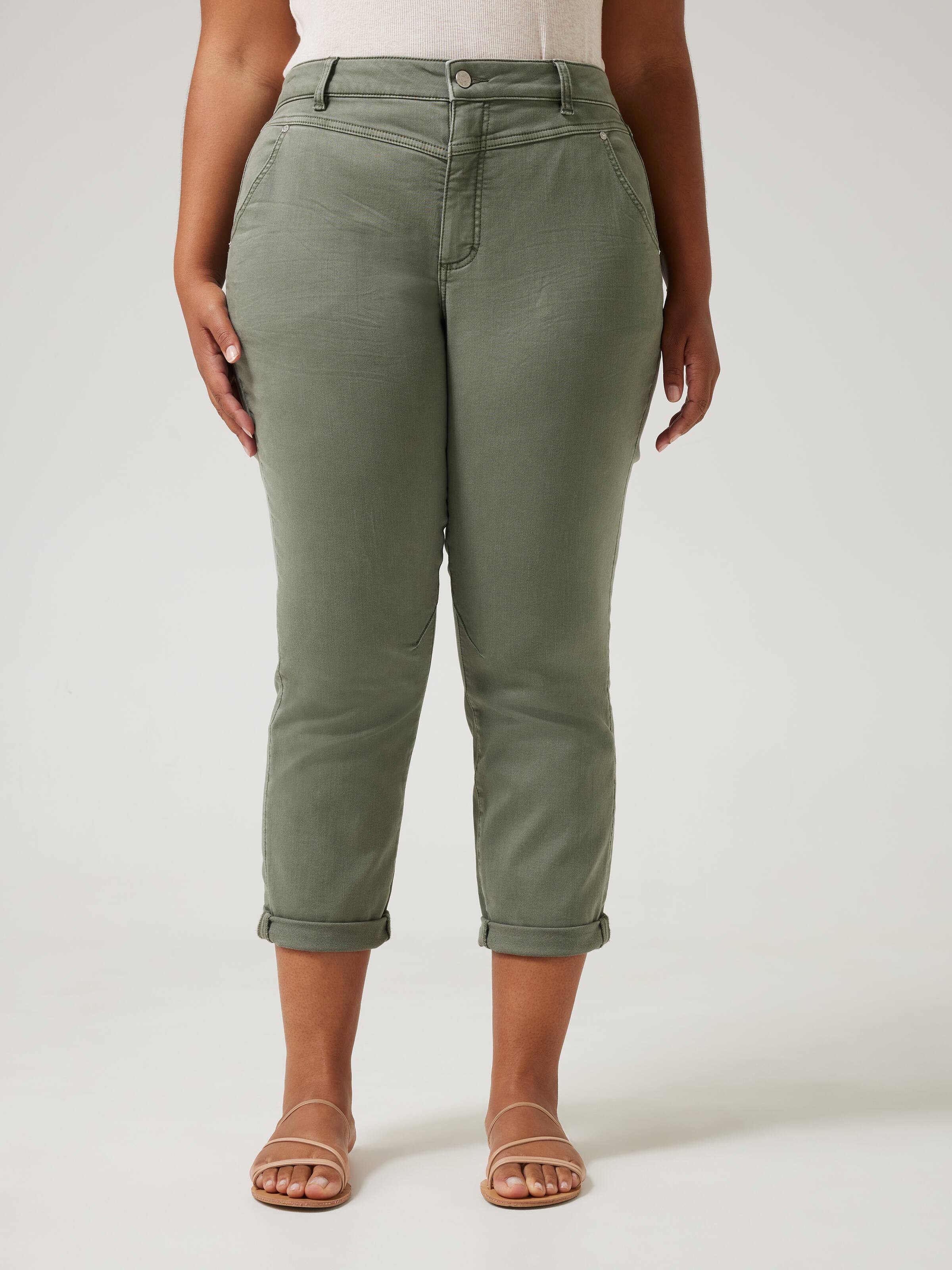 Curve Amaze Yoke Front Boyfriend Jean