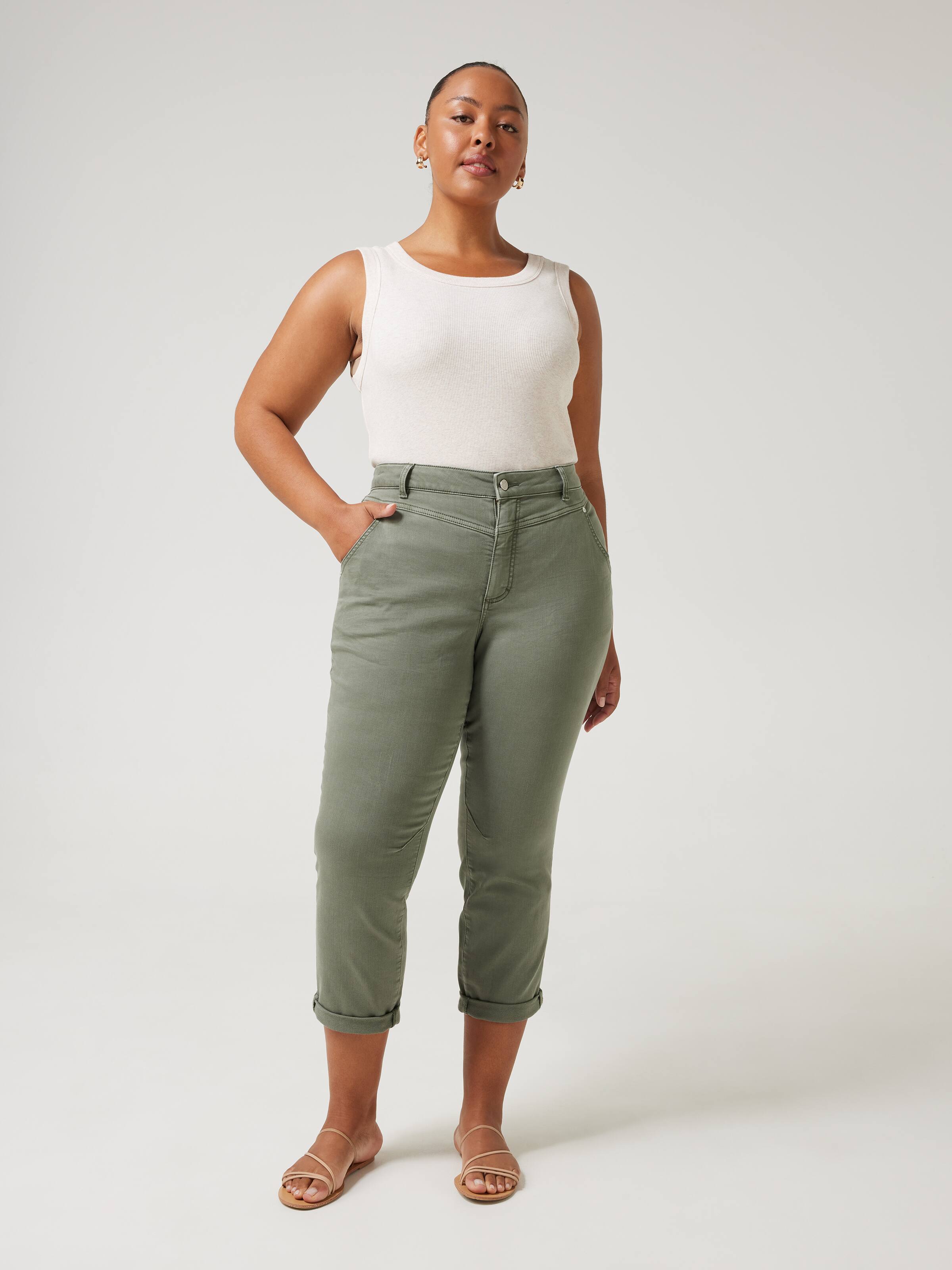 Curve Amaze Yoke Front Boyfriend Jean