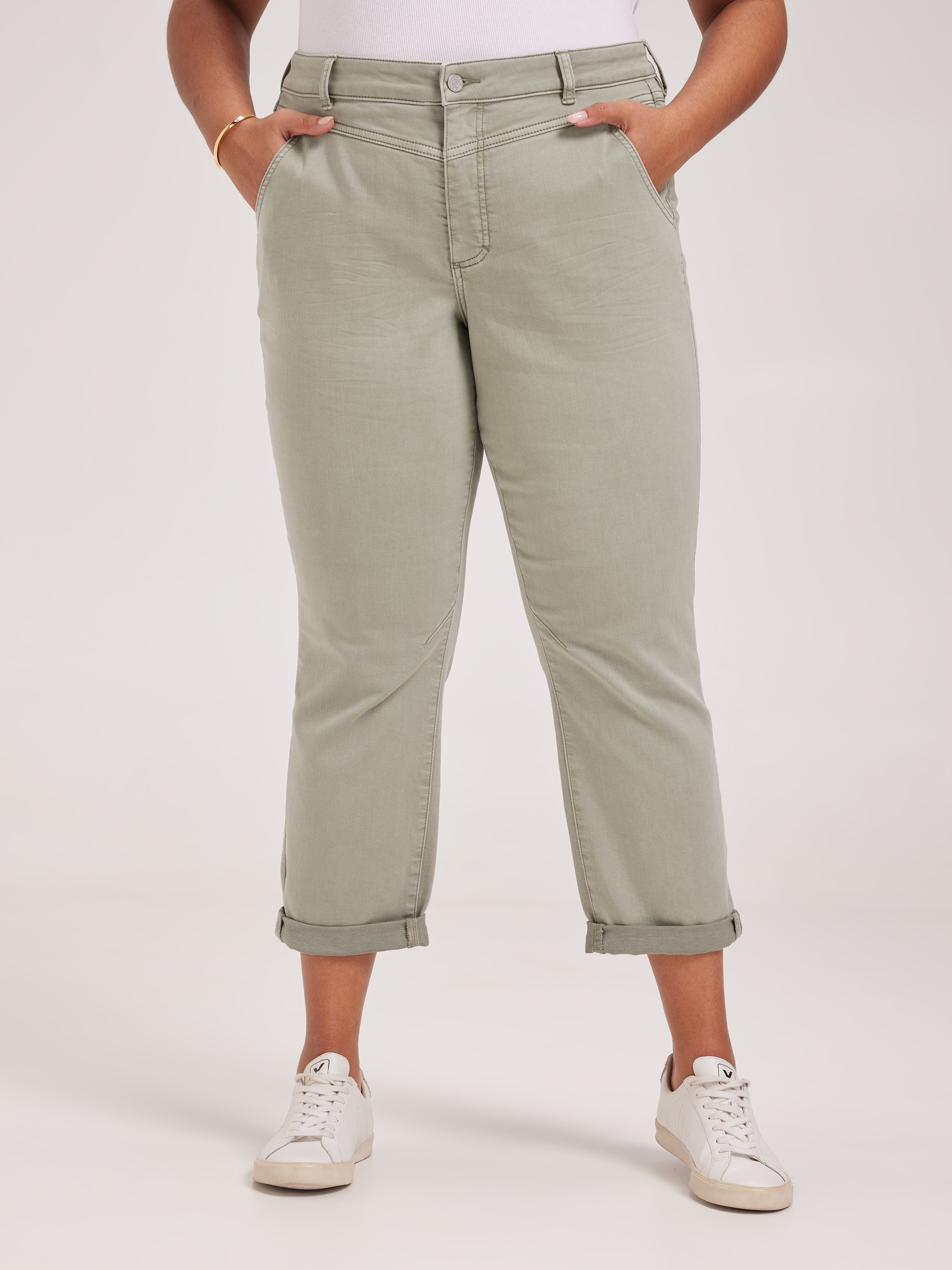 Curve Amaze Yoke Front Boyfriend Jean
